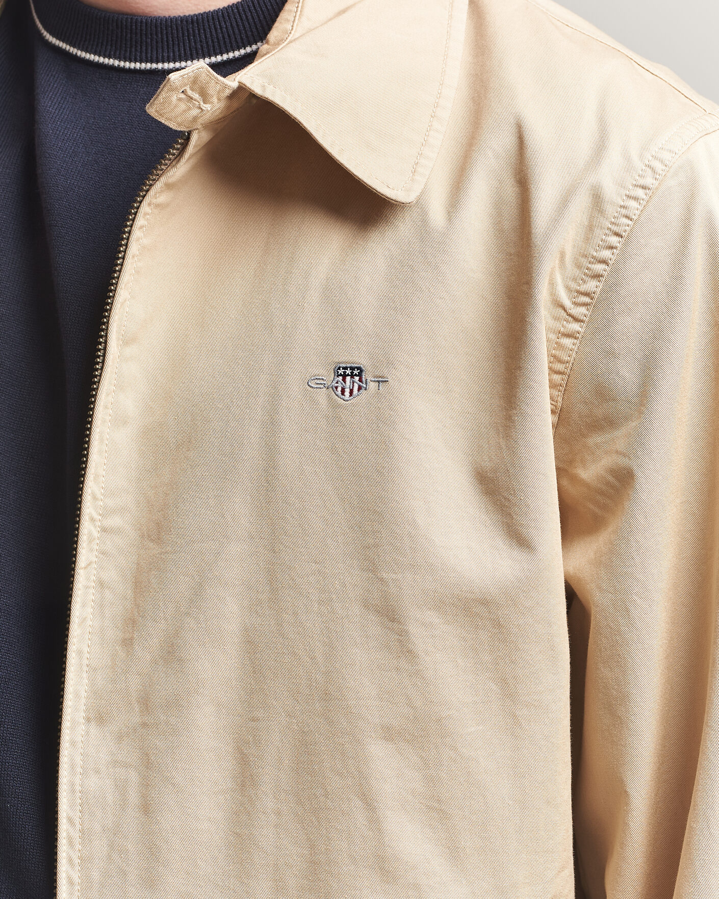 Herre | Jakker | Gant | Cotton Windcheater Jacket Oat Beige