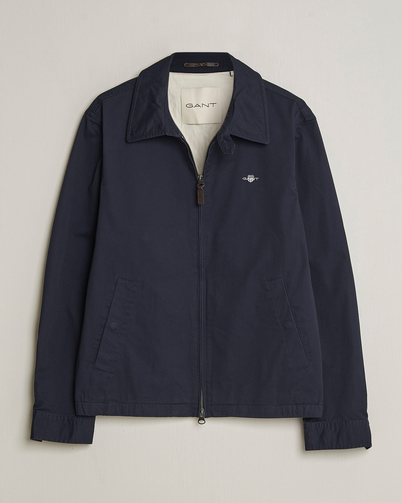 Herre | Jakker | GANT | Cotton Windcheater Jacket Evening Blue