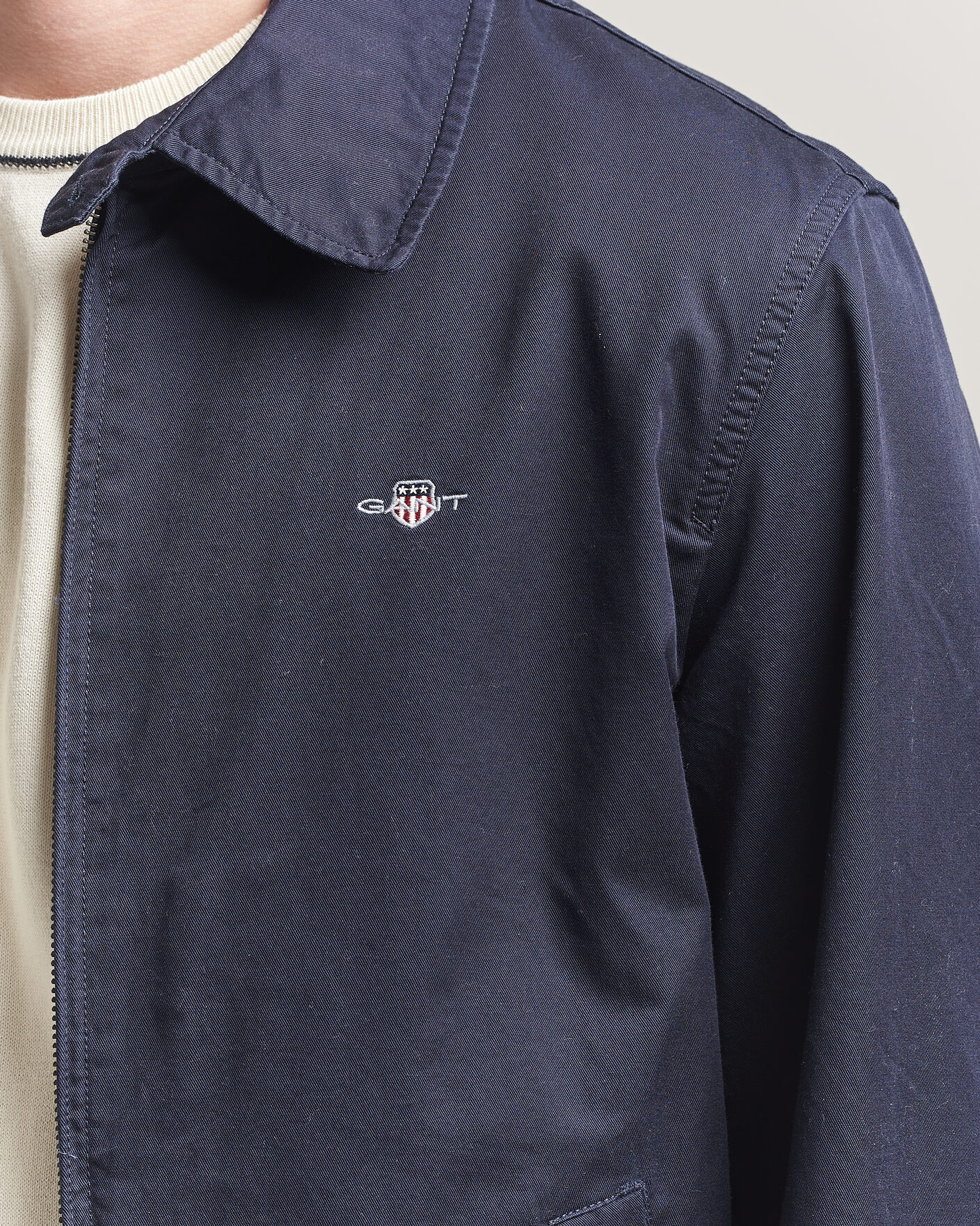 Herre | Jakker | Gant | Cotton Windcheater Jacket Evening Blue