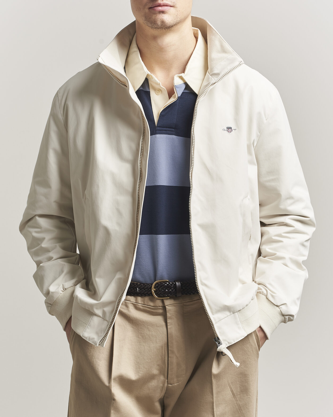 Herre | Jakker | Gant | Lightweight Hampshire Jacket Sand