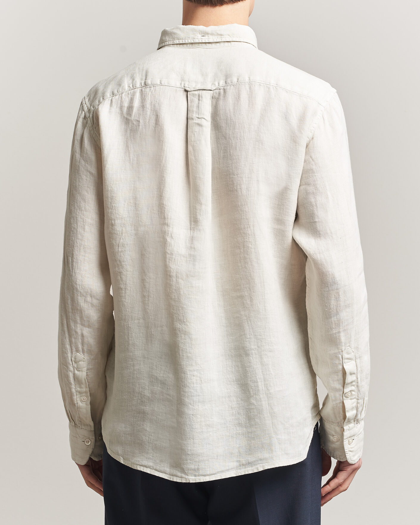 Herre | Skjorter | Gant | Regular Fit Garment Dyed Linen Shirt Sand