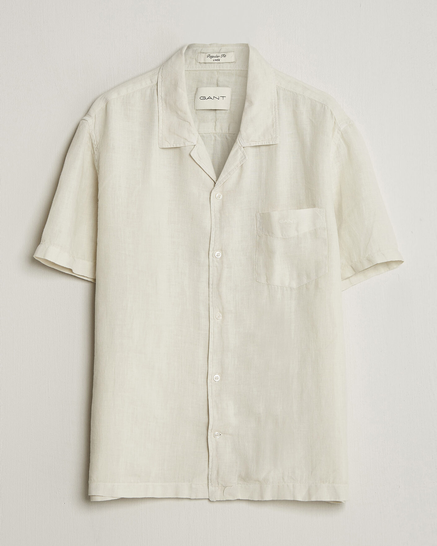 Herre | Skjorter | Gant | Regular Fit Garment Dyed Camp Shirrt Sand