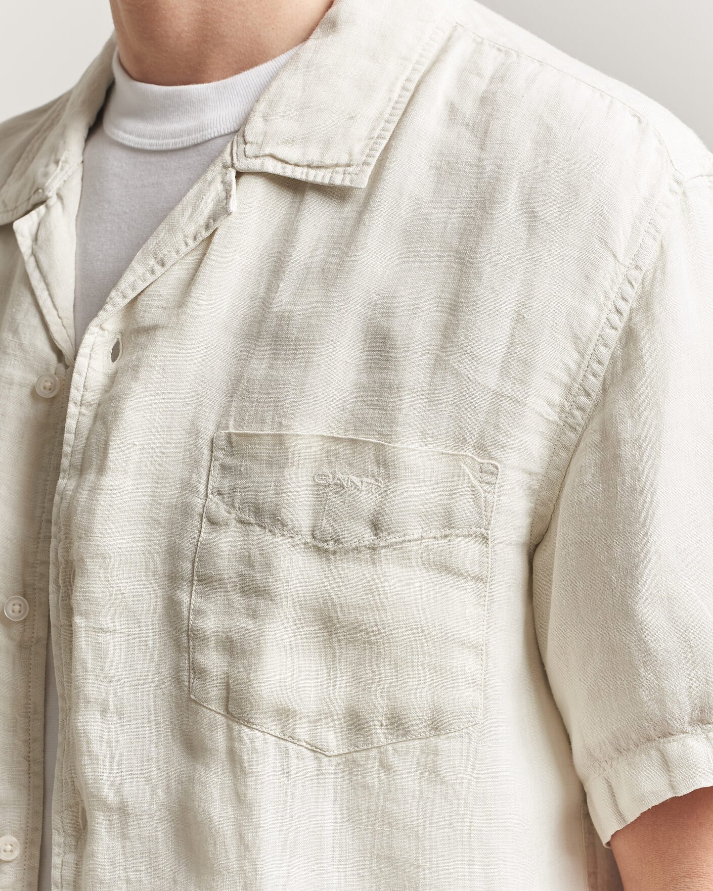 Herre | Skjorter | Gant | Regular Fit Garment Dyed Resort Shirt Sand