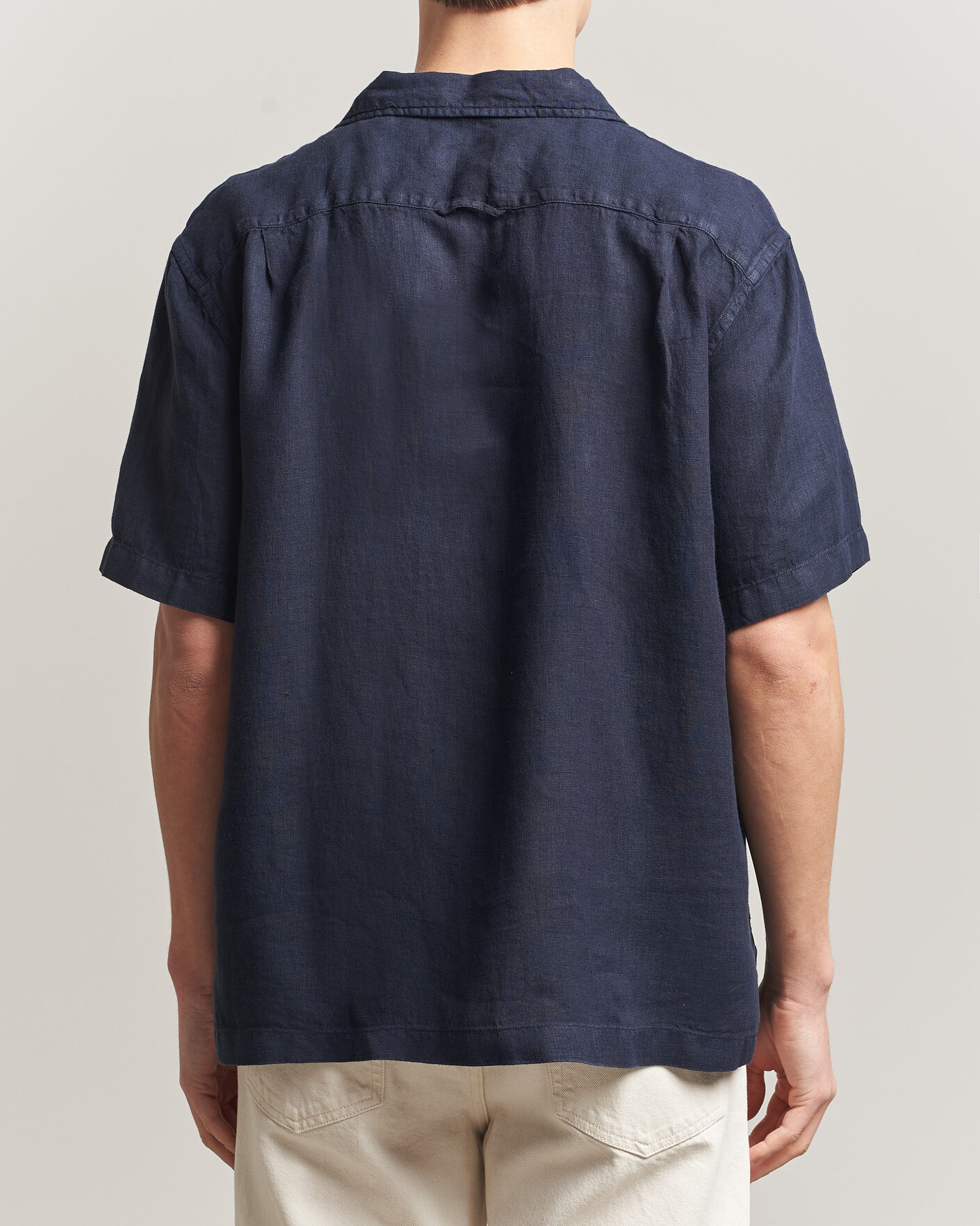 Herre | Skjorter | Gant | Regular Fit Garment Dyed Camp Shirrt Evening Blue