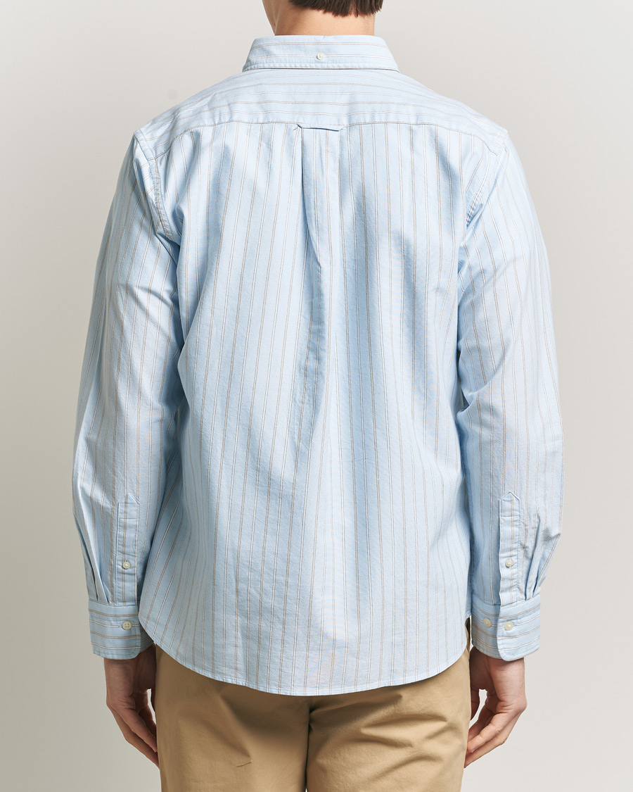 Herre | Skjorter | Gant | Regluar Fit Clsasic Oxford Striped Shirt Sky Blue