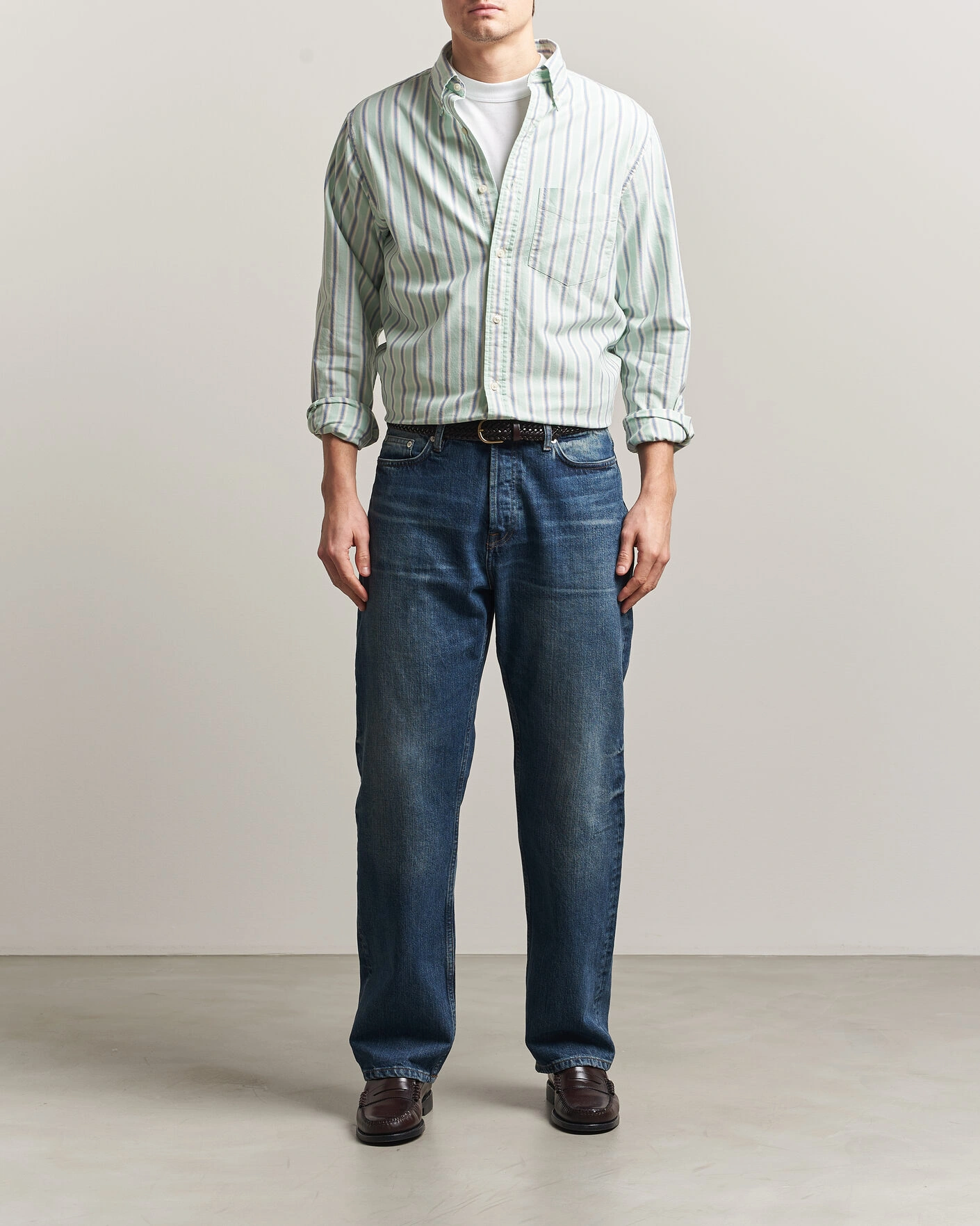 Herre | Skjorter | GANT | Regluar Fit Archive Oxford Shirt Washed Turquoise