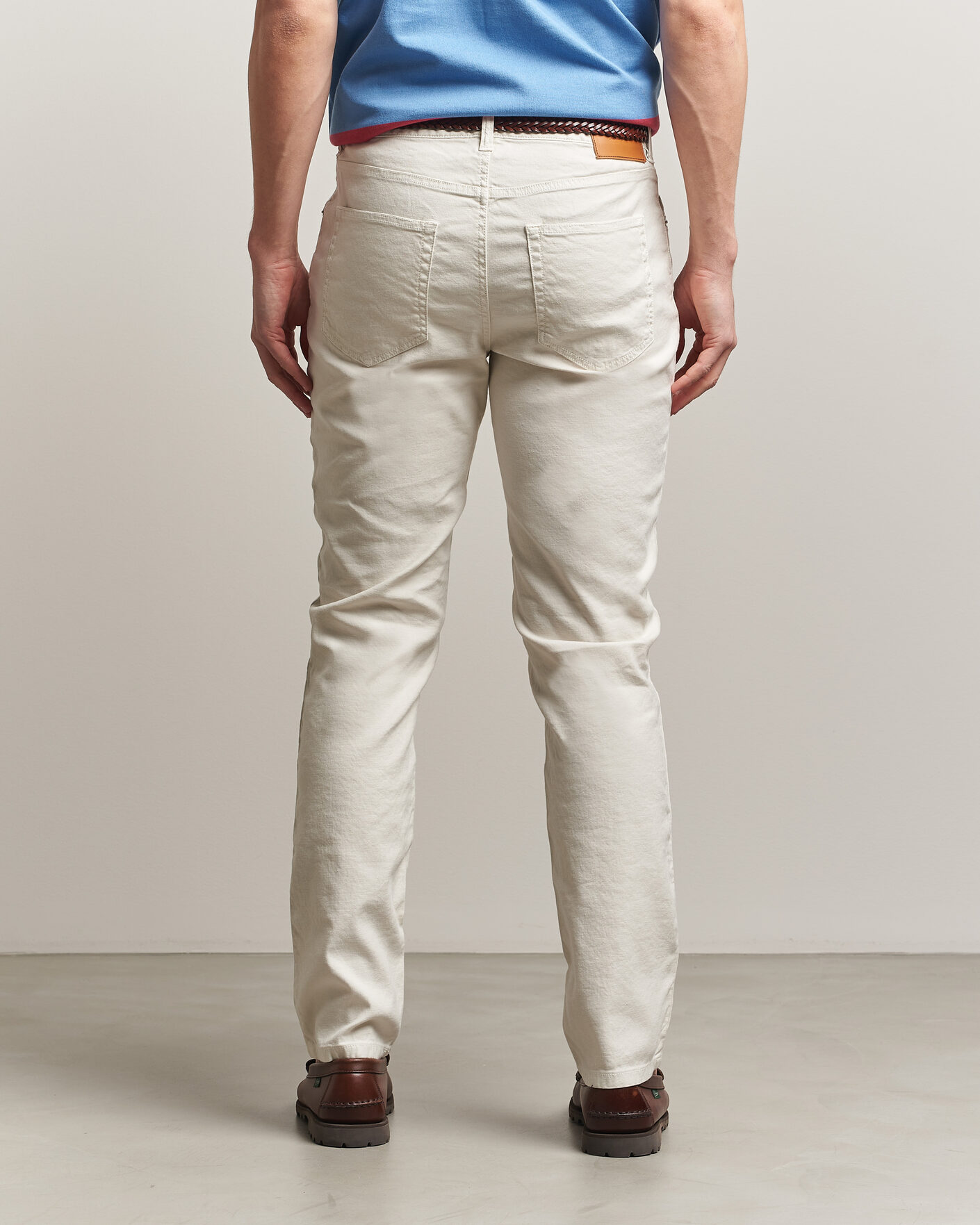 Herre | Bukser | Gant | Slim Fit Cotton/Linen 5-Pocket Pants Sand