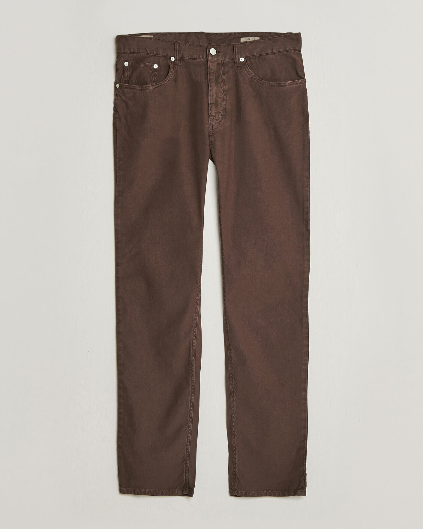 Herre | Bukser | Gant | Slim Fit Cotton/Linen 5-Pocket Pants Rich Brown