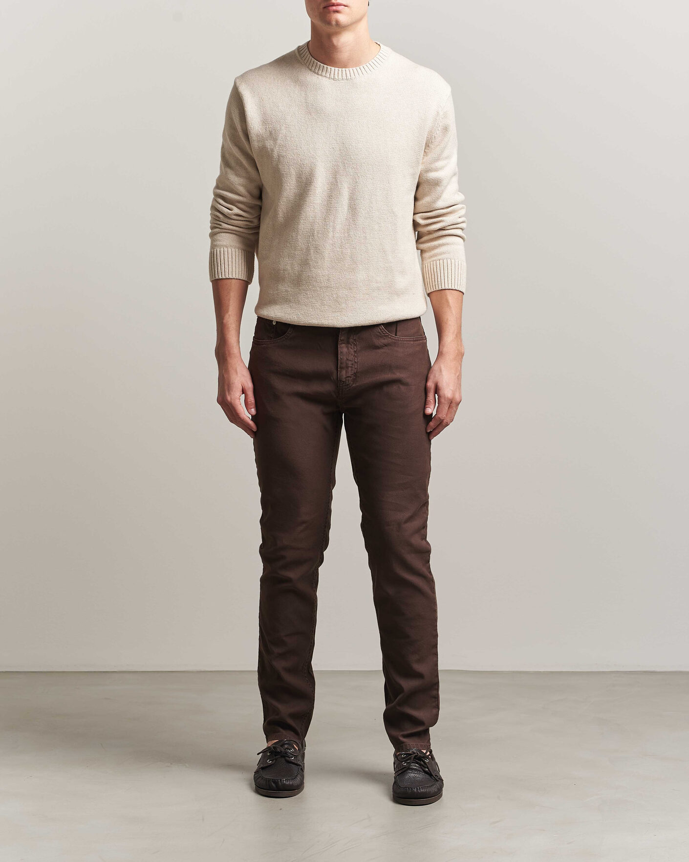 Herre | Bukser | Gant | Slim Fit Cotton/Linen 5-Pocket Pants Rich Brown