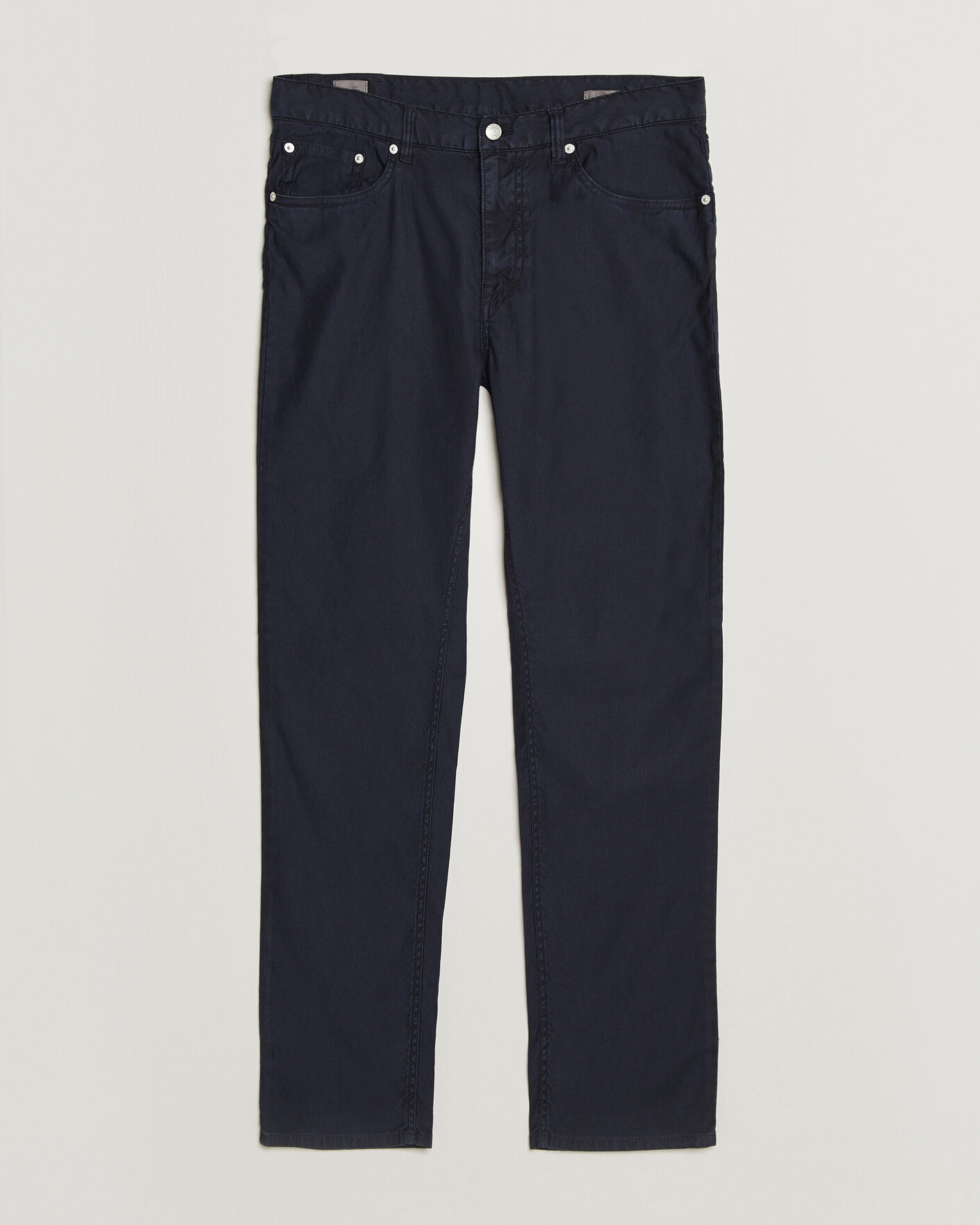 Herre | Bukser | Gant | Slim Fit Cotton/Linen 5-Pocket Pants Evening Blue