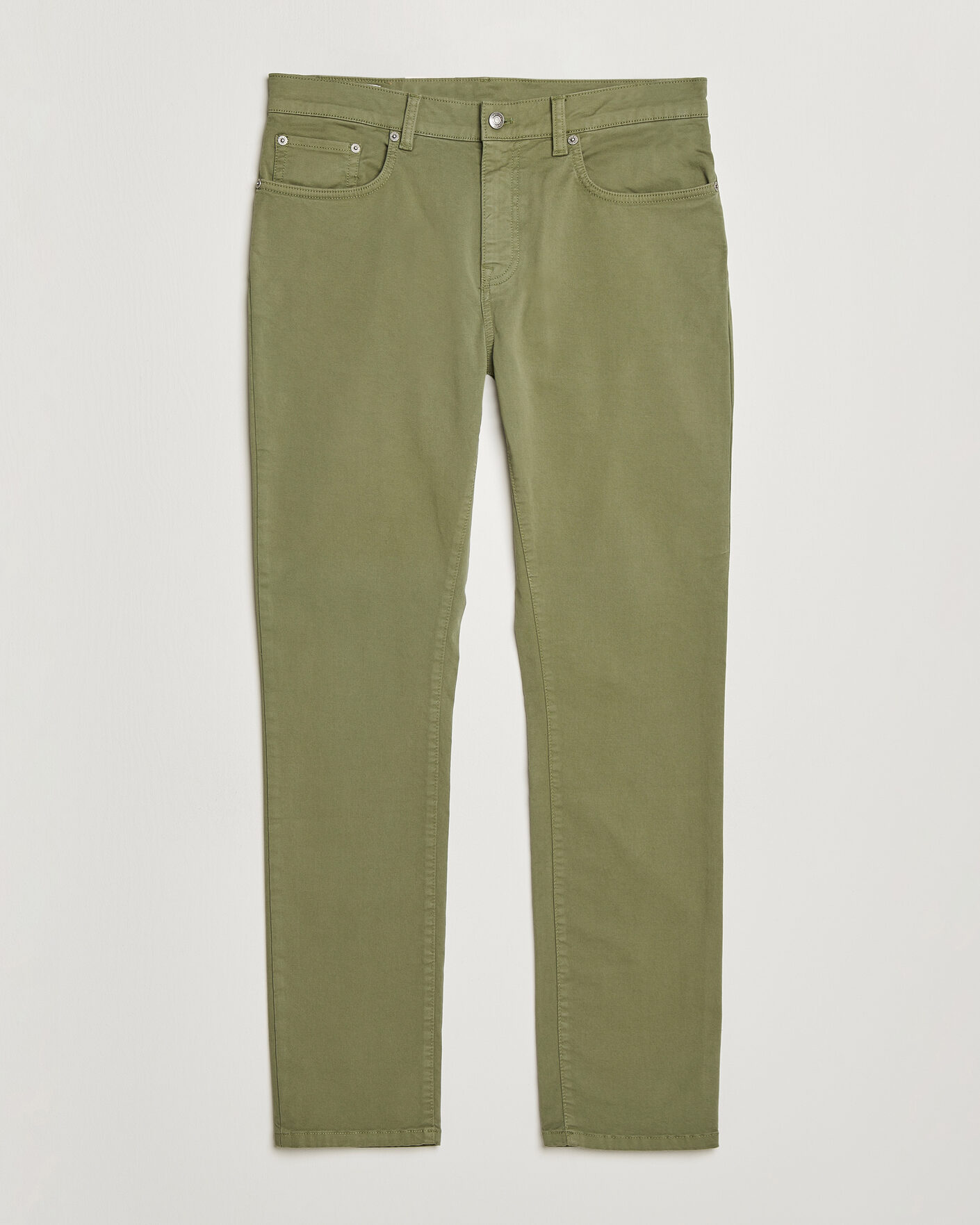 Herre | Bukser | GANT | Slim Fit Desert 5-Pocket Pants Dry Herb Green
