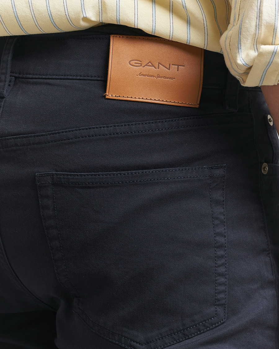 Herre | Bukser | Gant | Slim Fit Desert 5-Pocket Pants Evening Blue
