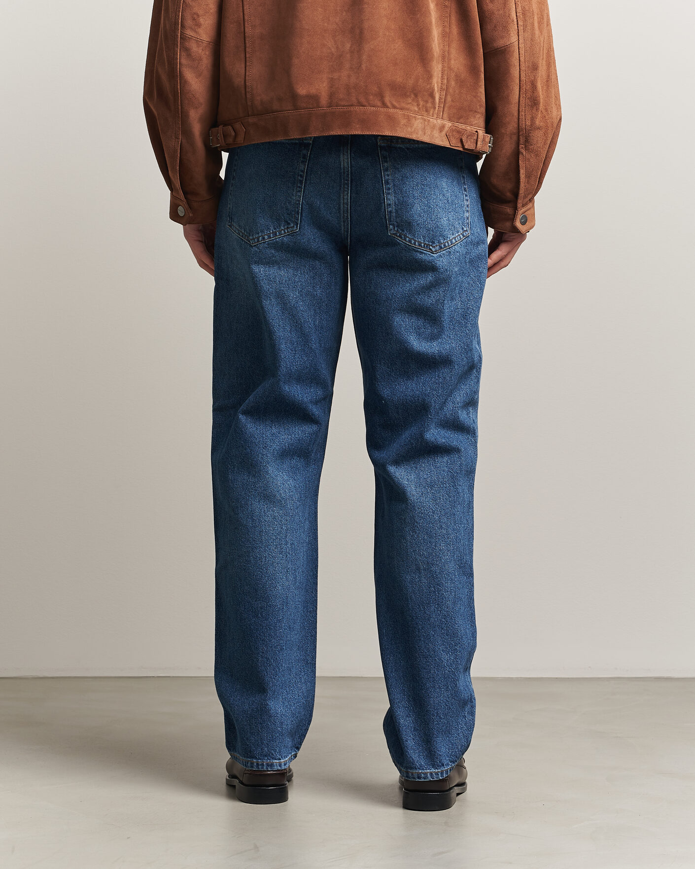 Herre | Jeans | GANT | Straight Fit Jeans Mid Blue Worn In