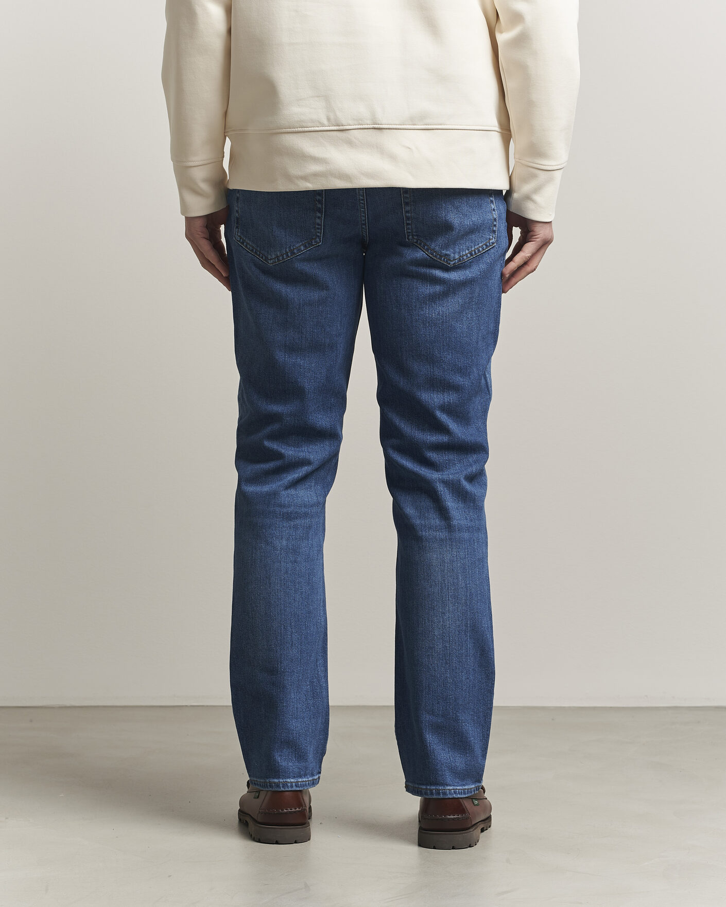 Herre | Jeans | GANT | Regular Fit Jeans Mid Blue Broken In