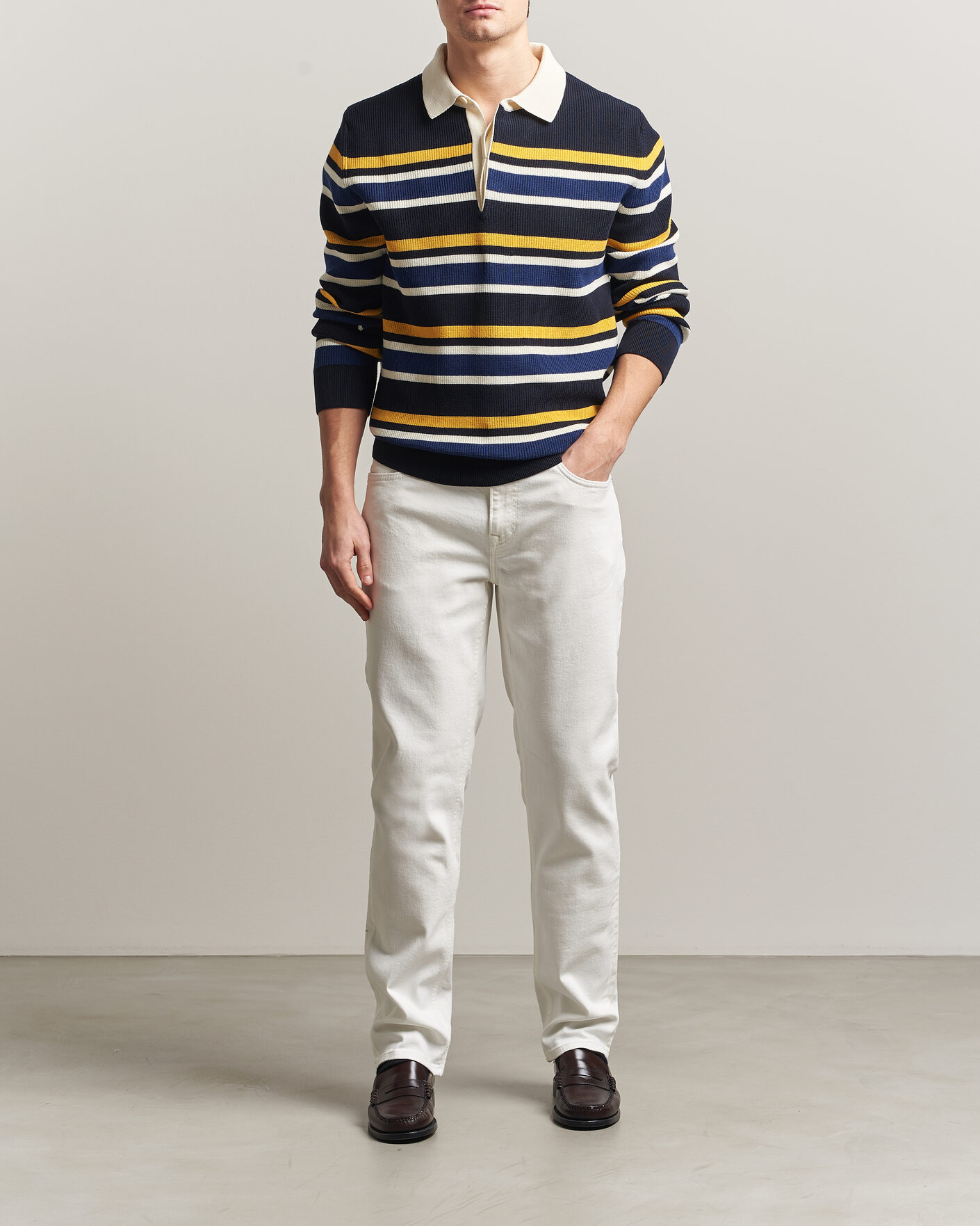 Herre | Bukser | Gant | Regular Fit Jeans Eggshell