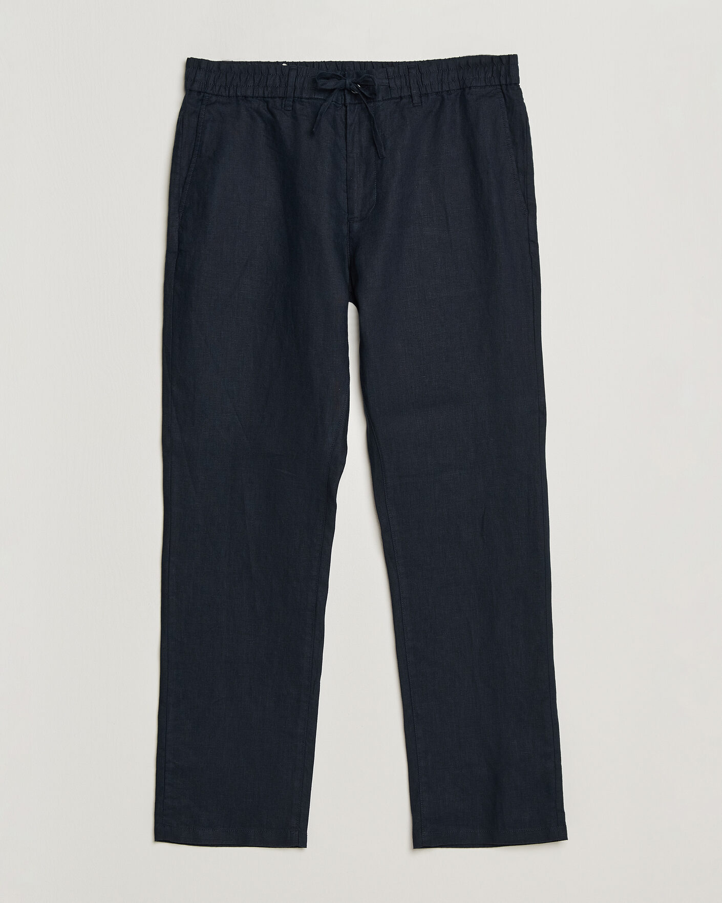 Herre | Bukser | GANT | Regular Fit Linen Drawstring Pants Evening Blue