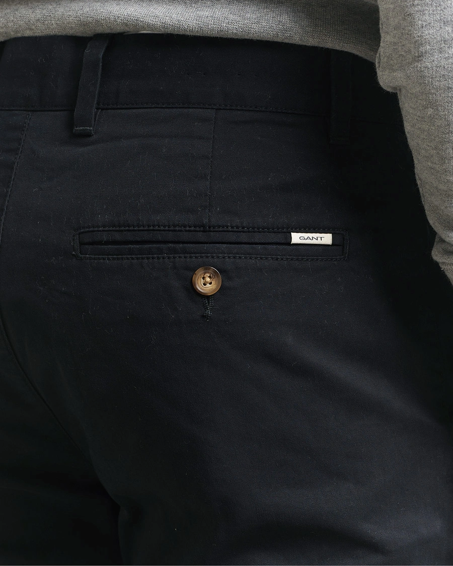 Herre | Bukser | GANT | Regular Fit Chinos Black