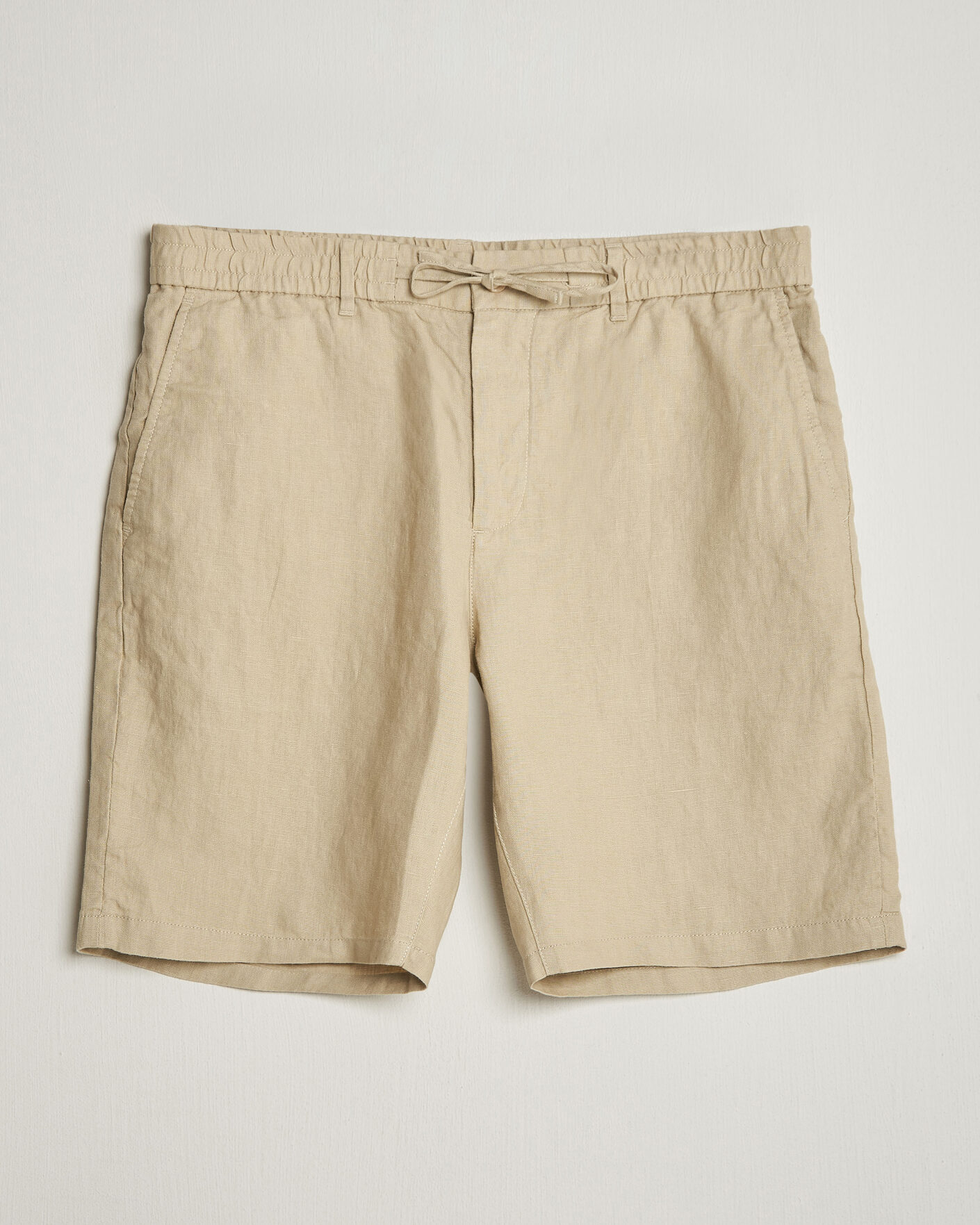 Herre | Shorts | GANT | Regular Fit Linen Drawstring Shorts Oat Beige