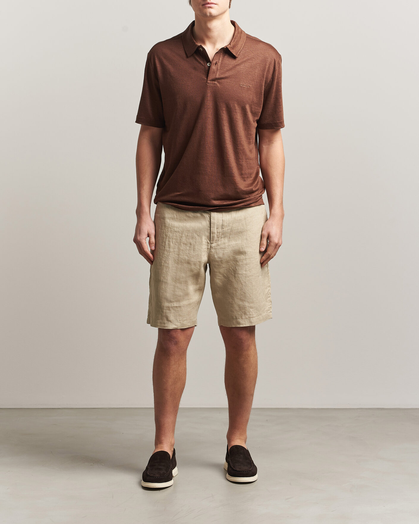 Herre | Shorts | Gant | Regular Fit Linen Drawstring Shorts Oat Beige