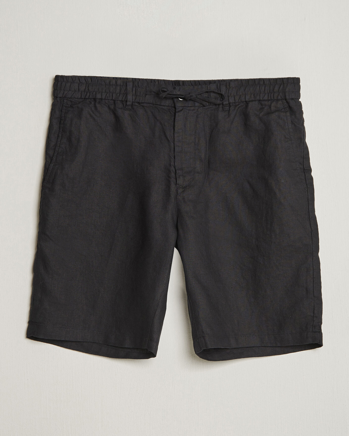 Herre | Shorts | GANT | Regular Fit Linen Drawstring Shorts Black