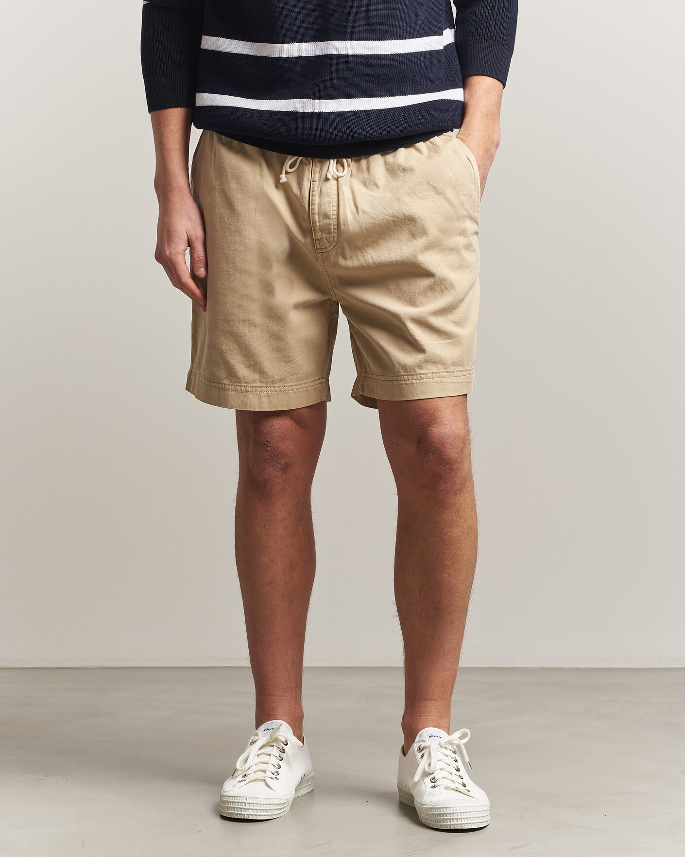 Herre | Shorts | GANT | Regular Fit Sunfaded Drawstring Oat Beige