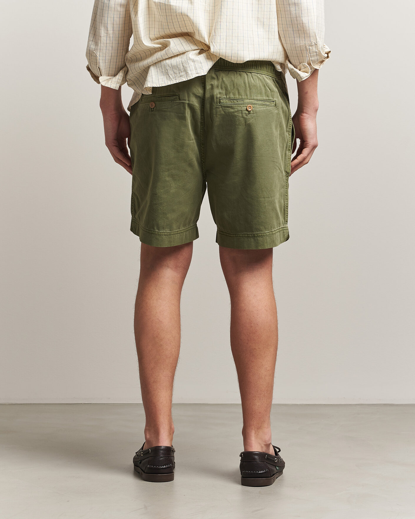 Herre | Shorts | Gant | Regular Fit Sunfaded Drawstring Dry Herb Green