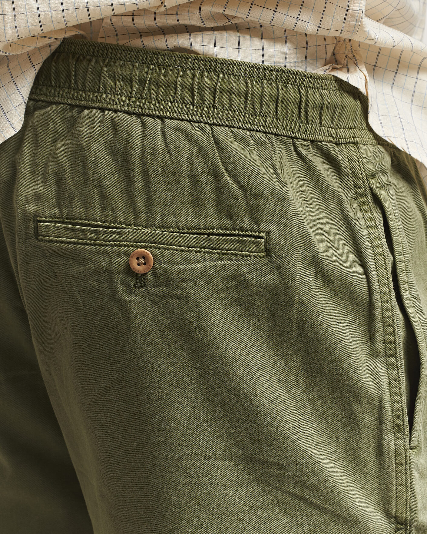 Herre | Shorts | Gant | Regular Fit Sunfaded Drawstring Dry Herb Green