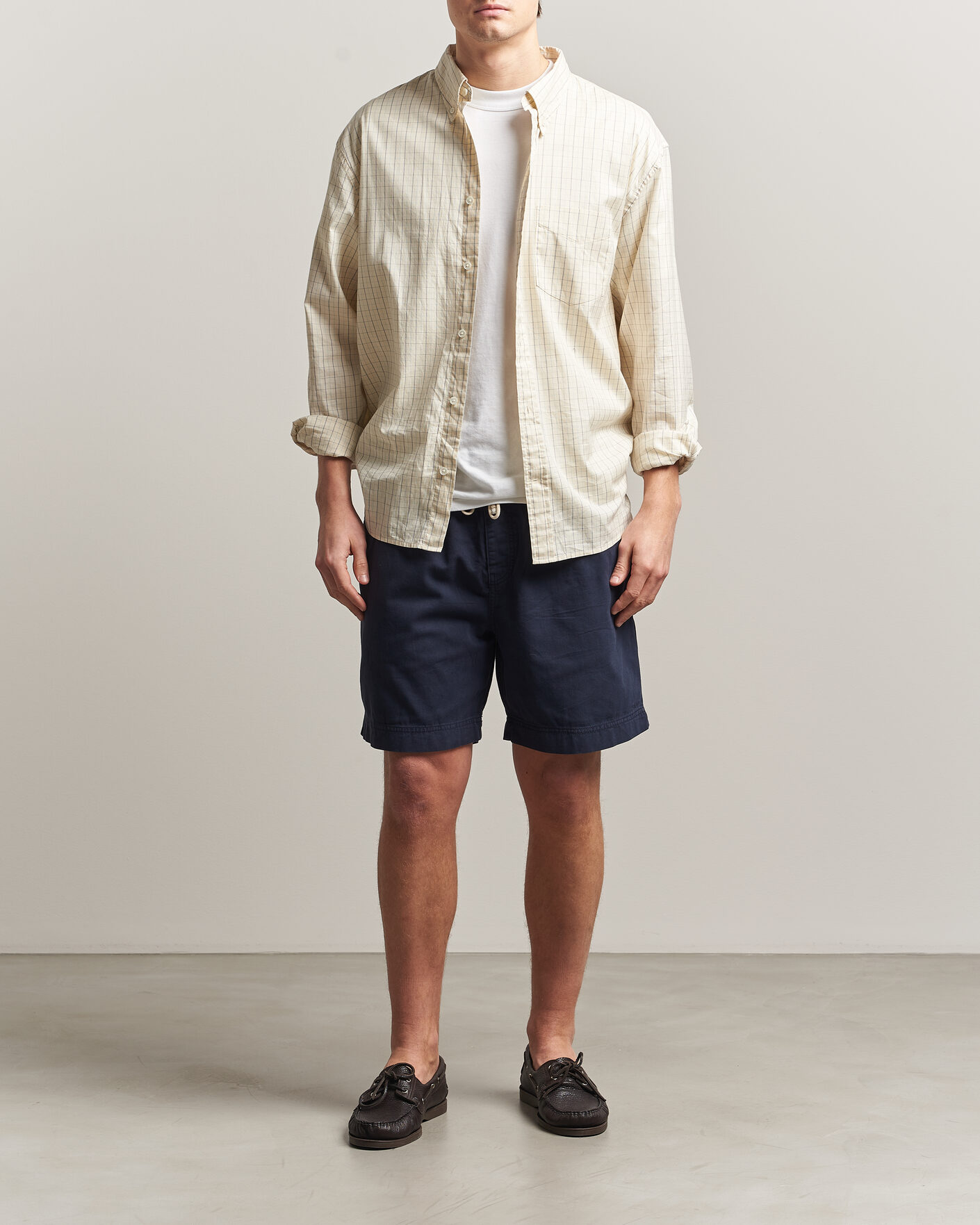 Herre | Shorts | GANT | Regular Fit Sunfaded Drawstring Evening Blue