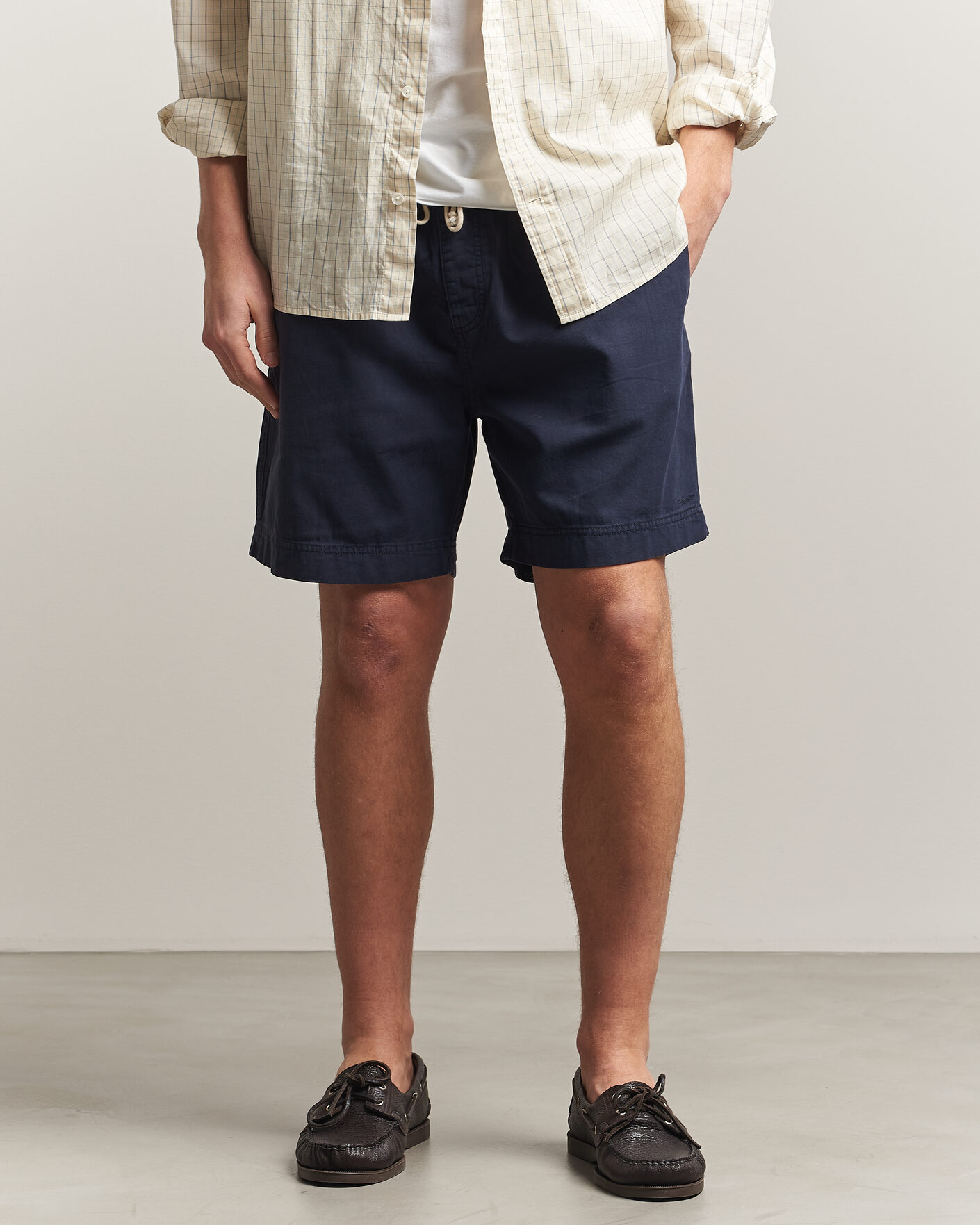 Herre | Shorts | Gant | Regular Fit Sunfaded Drawstring Evening Blue