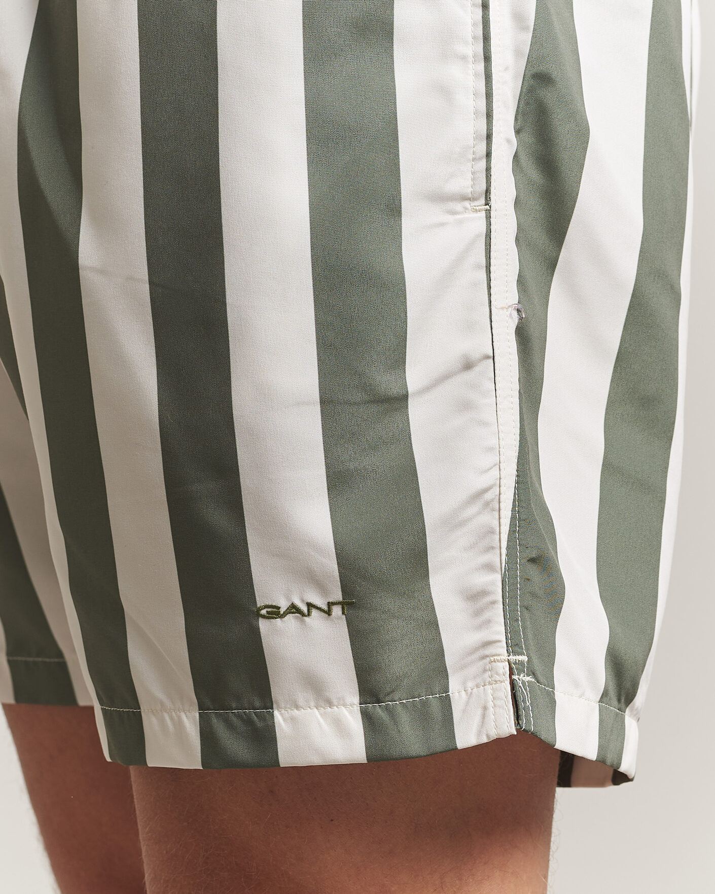 Herre | Badebukser | GANT | Blockstriped Swimshorts Dry Herb Green