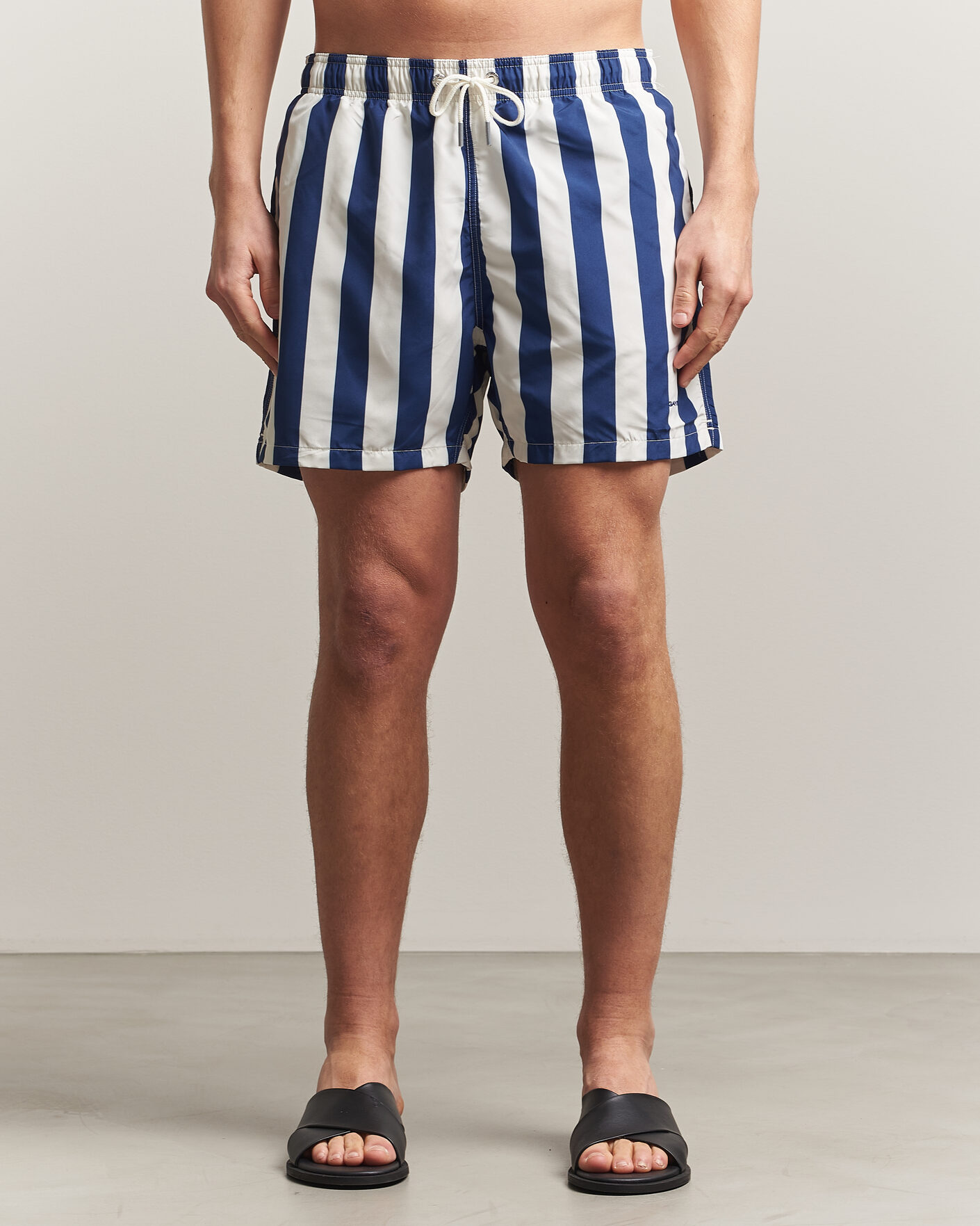 Herre | Badebukser | Gant | Blockstriped Swimshorts Rich Navy