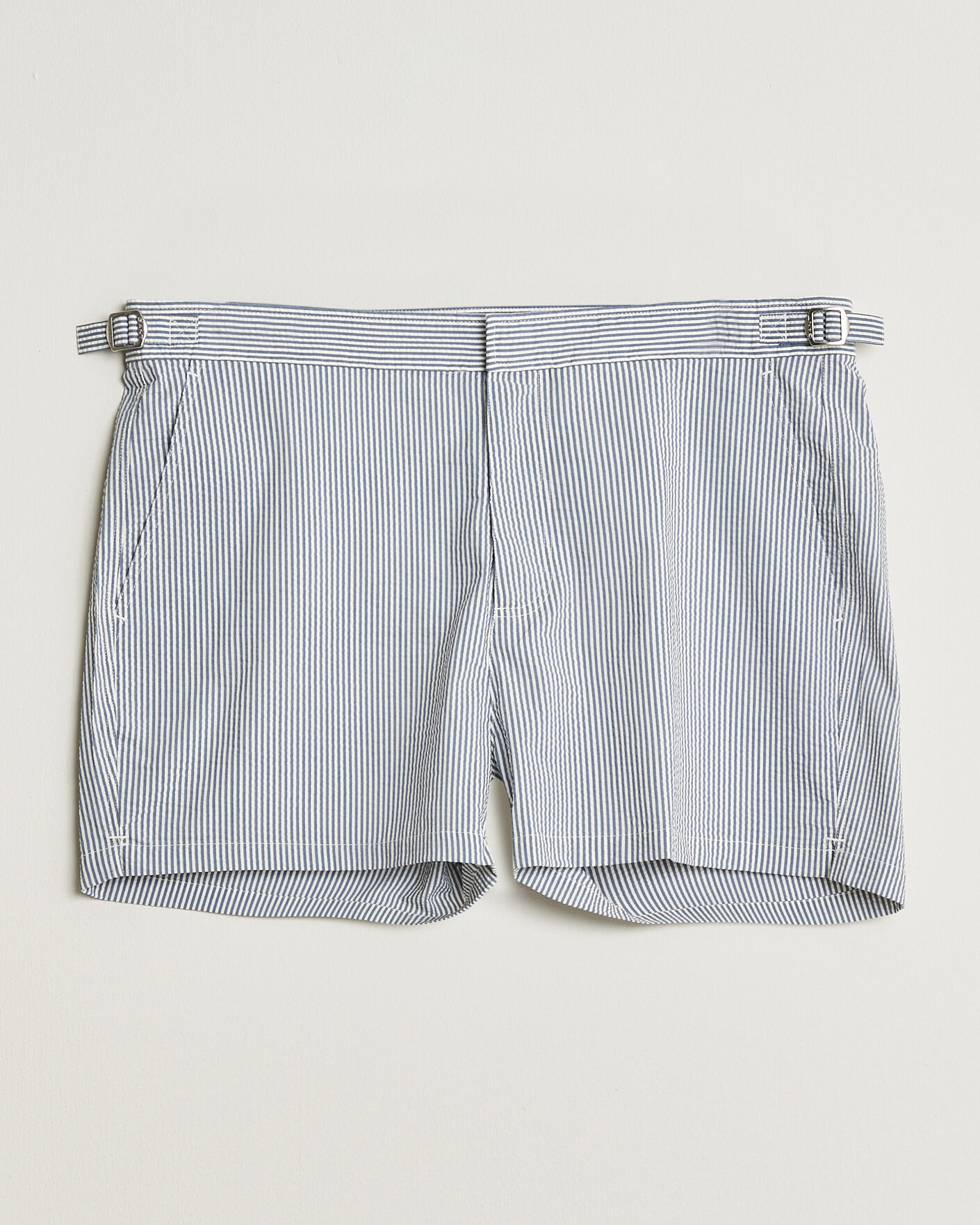 Herre | Badebukser | GANT | Fitted Seersucker Swimshorts Vintage Blue
