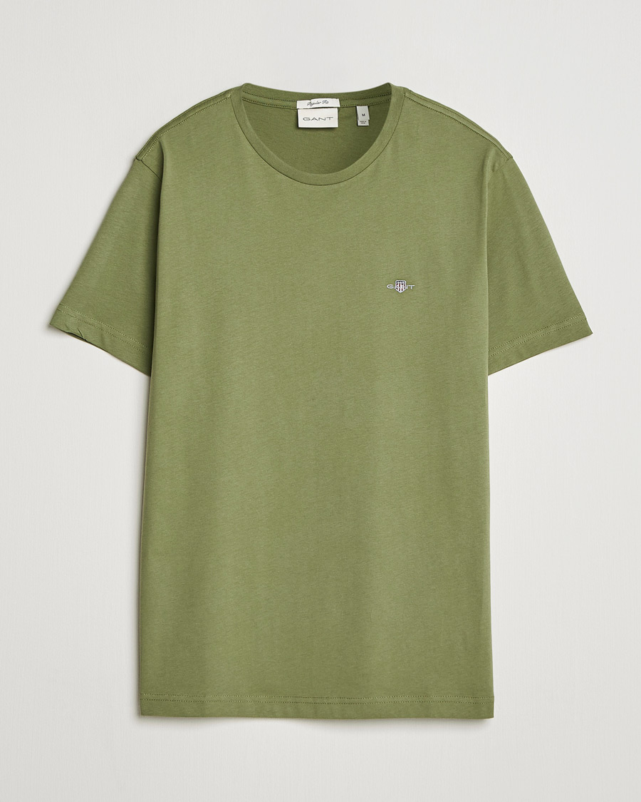 Herre | T-Shirts | Gant | The Original T-Shirt Dry Herb Green