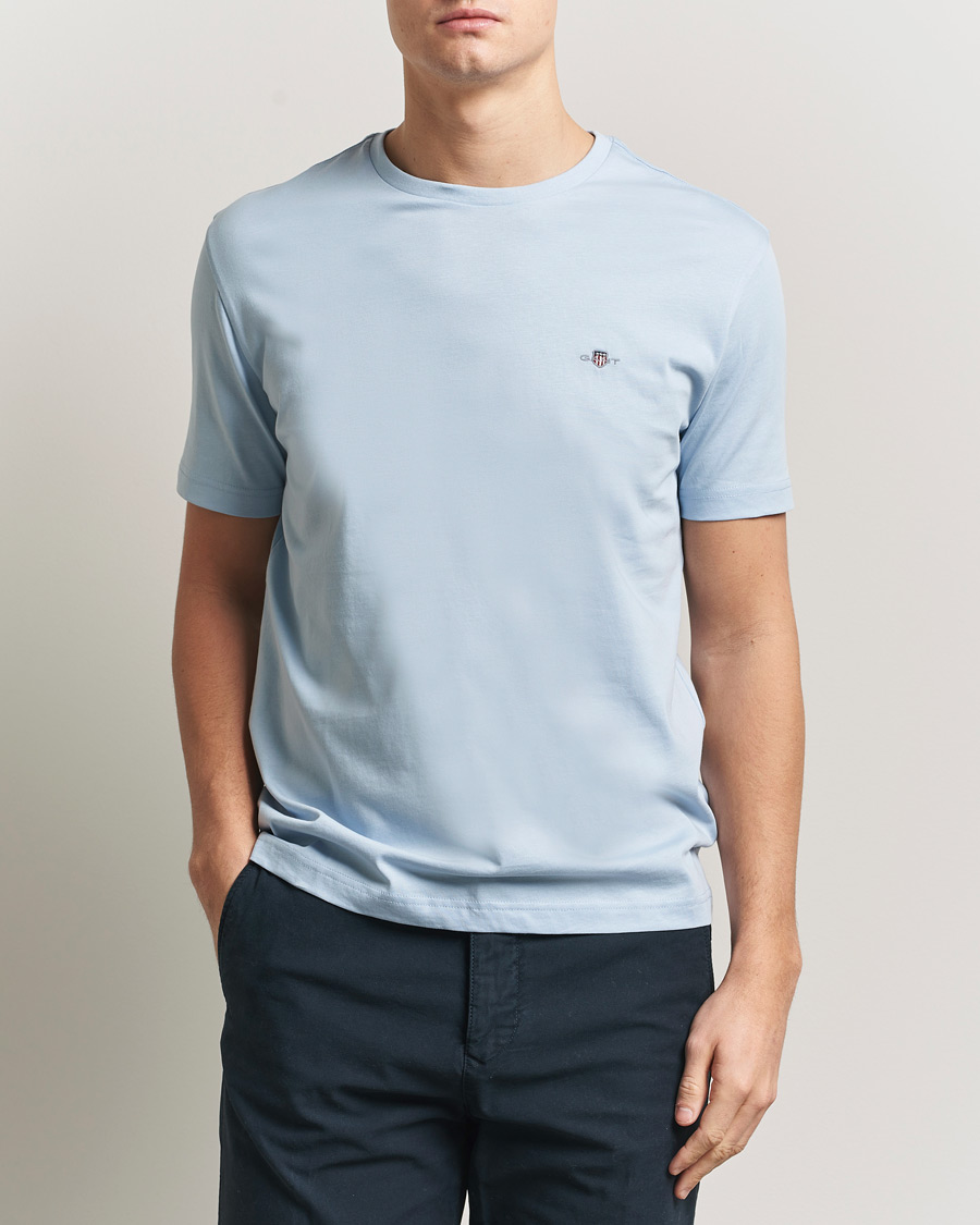 Herre | T-Shirts | Gant | The Original T-Shirt Fresh Blue