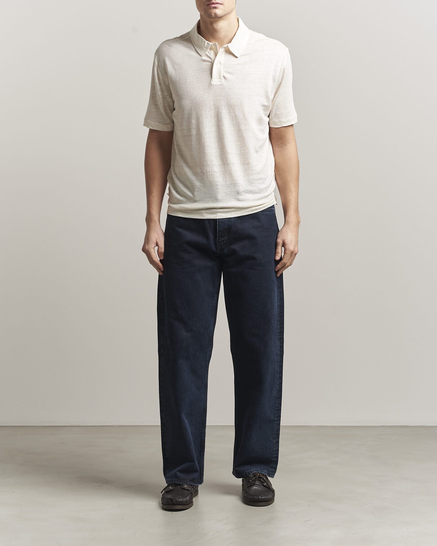 Herre | Polotrøjer | Gant | Linen Polo Creamed White
