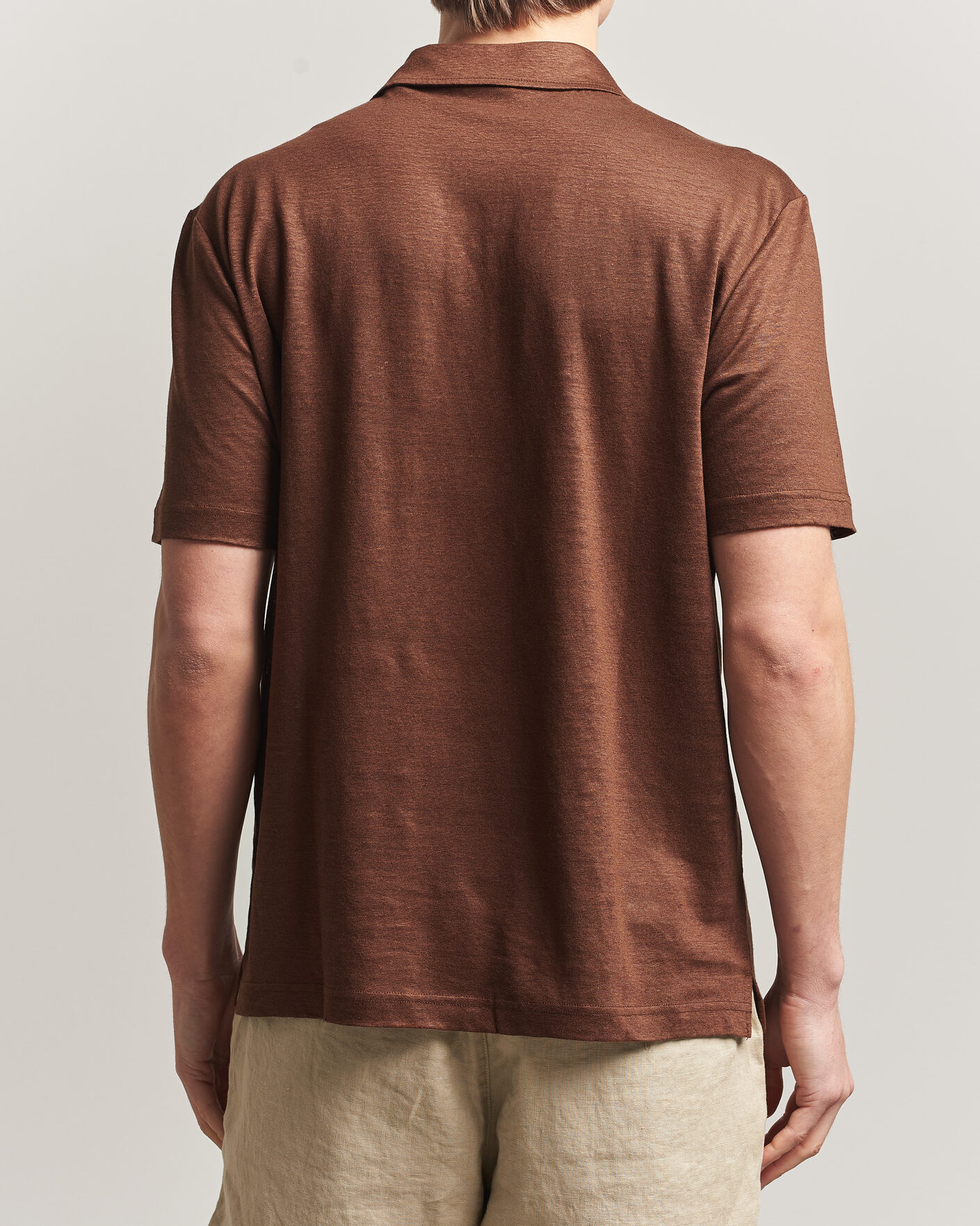 Herre | Polotrøjer | Gant | Linen Polo Mahogany Brown
