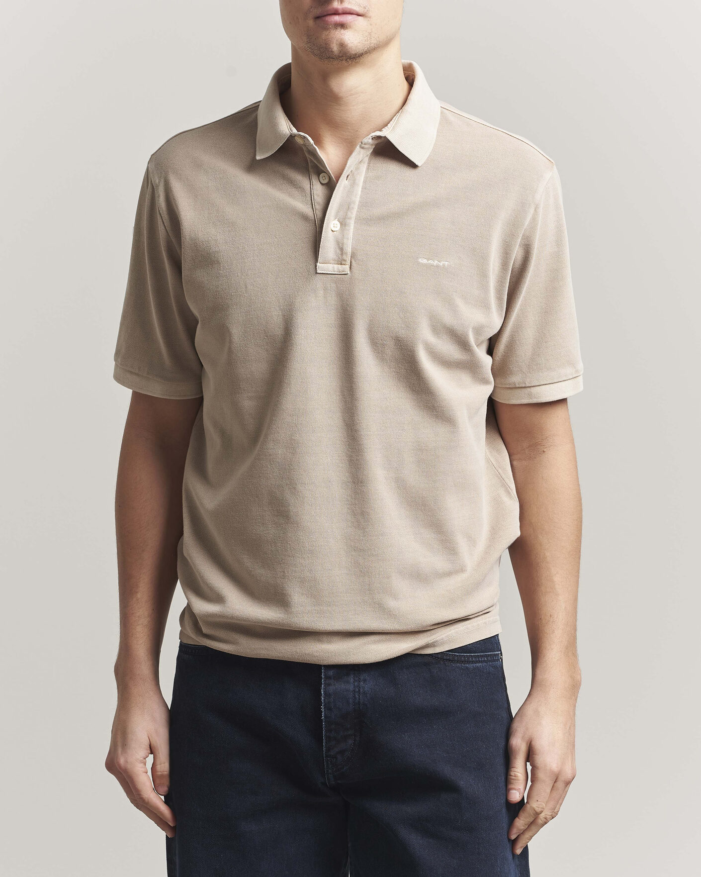 Herre | Polotrøjer | Gant | Sunfaded Polo Oat Beige
