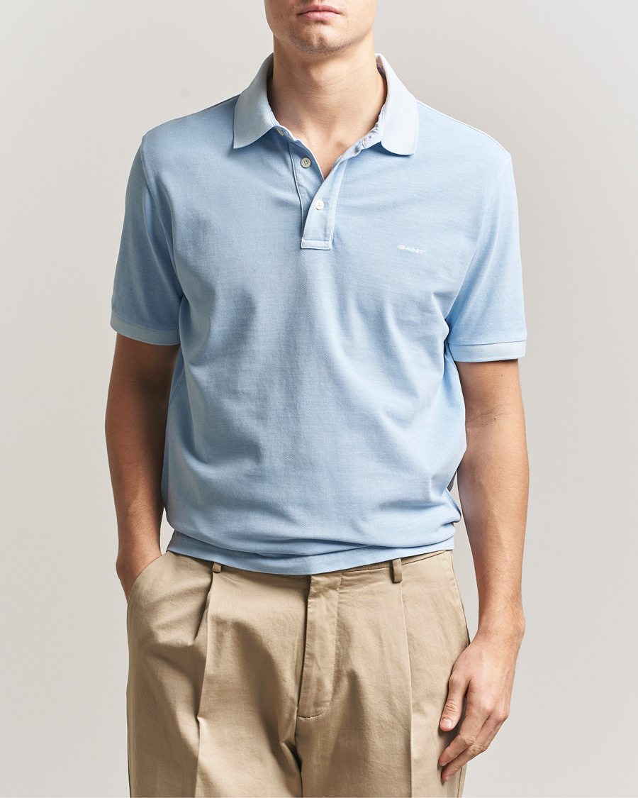 Herre | Polotrøjer | GANT | Sunfaded Polo Fresh Blue