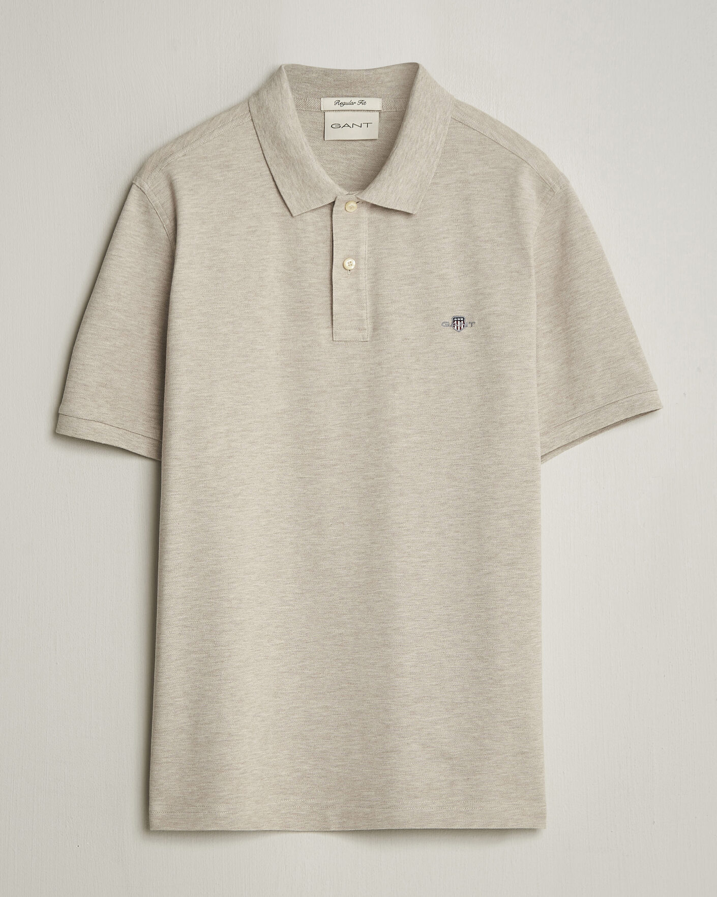 Herre | Polotrøjer | GANT | The Original Polo Oat Melange