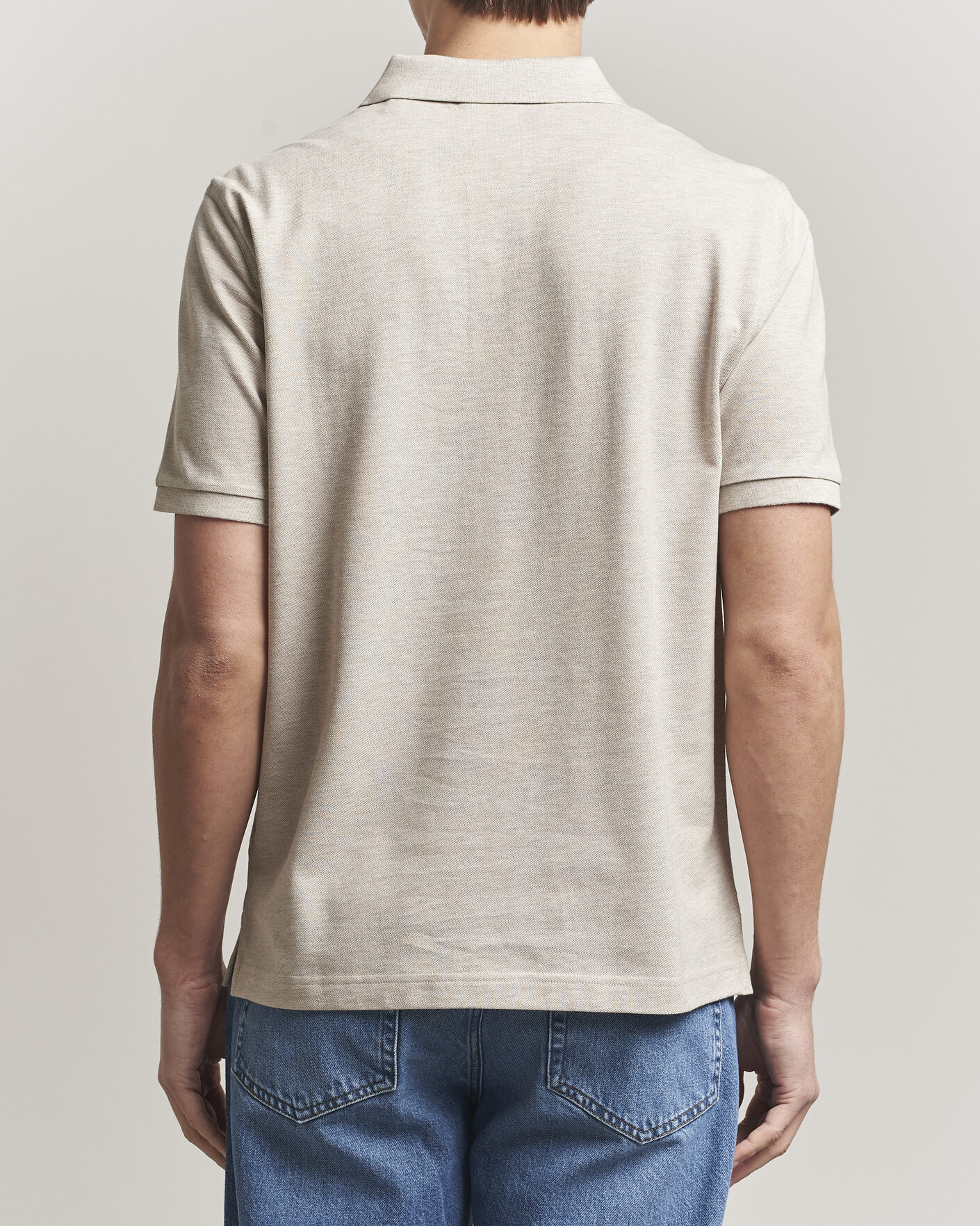 Herre | Polotrøjer | Gant | The Original Polo Oat Melange