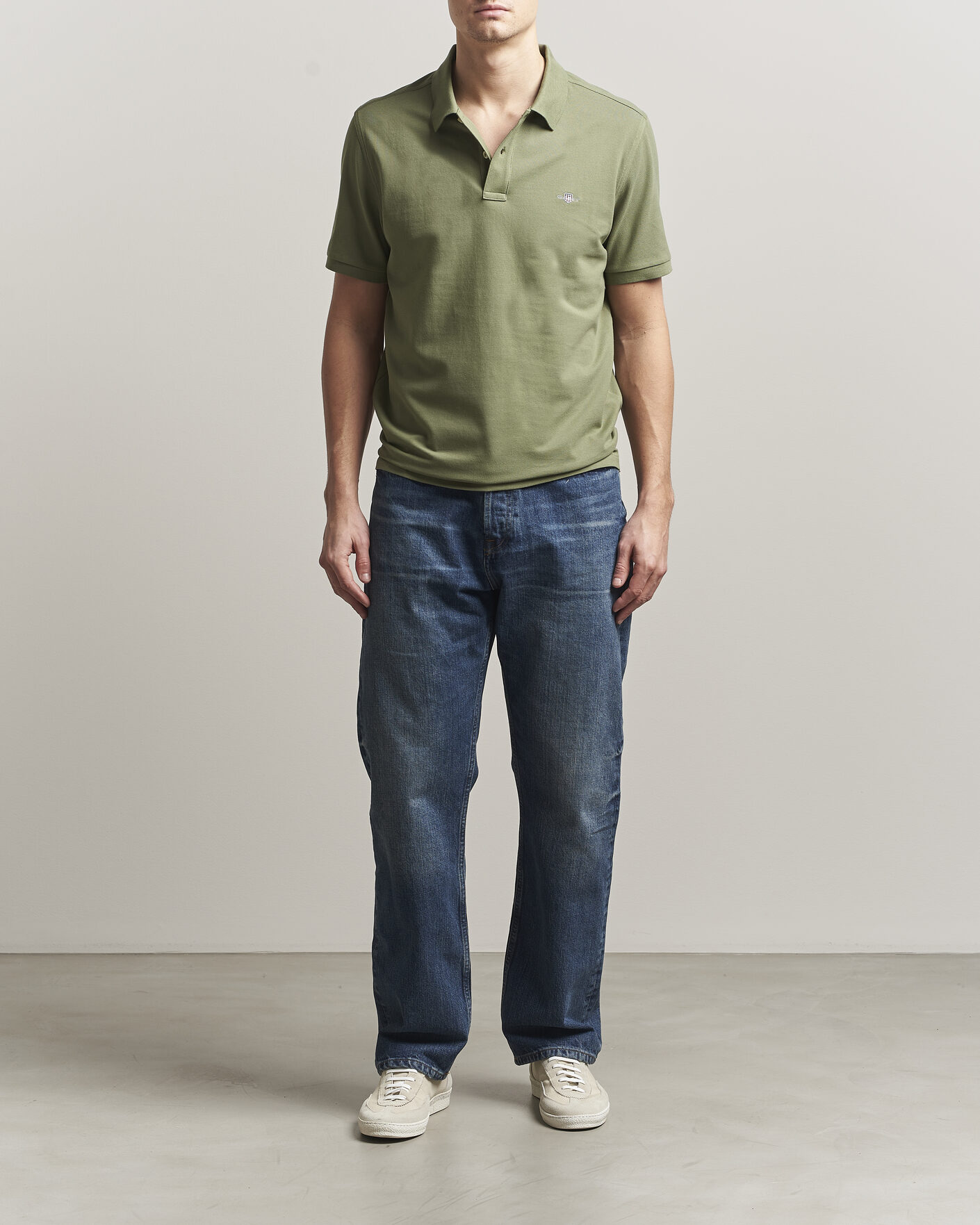 Herre | Polotrøjer | Gant | The Original Polo Dry Herb Green