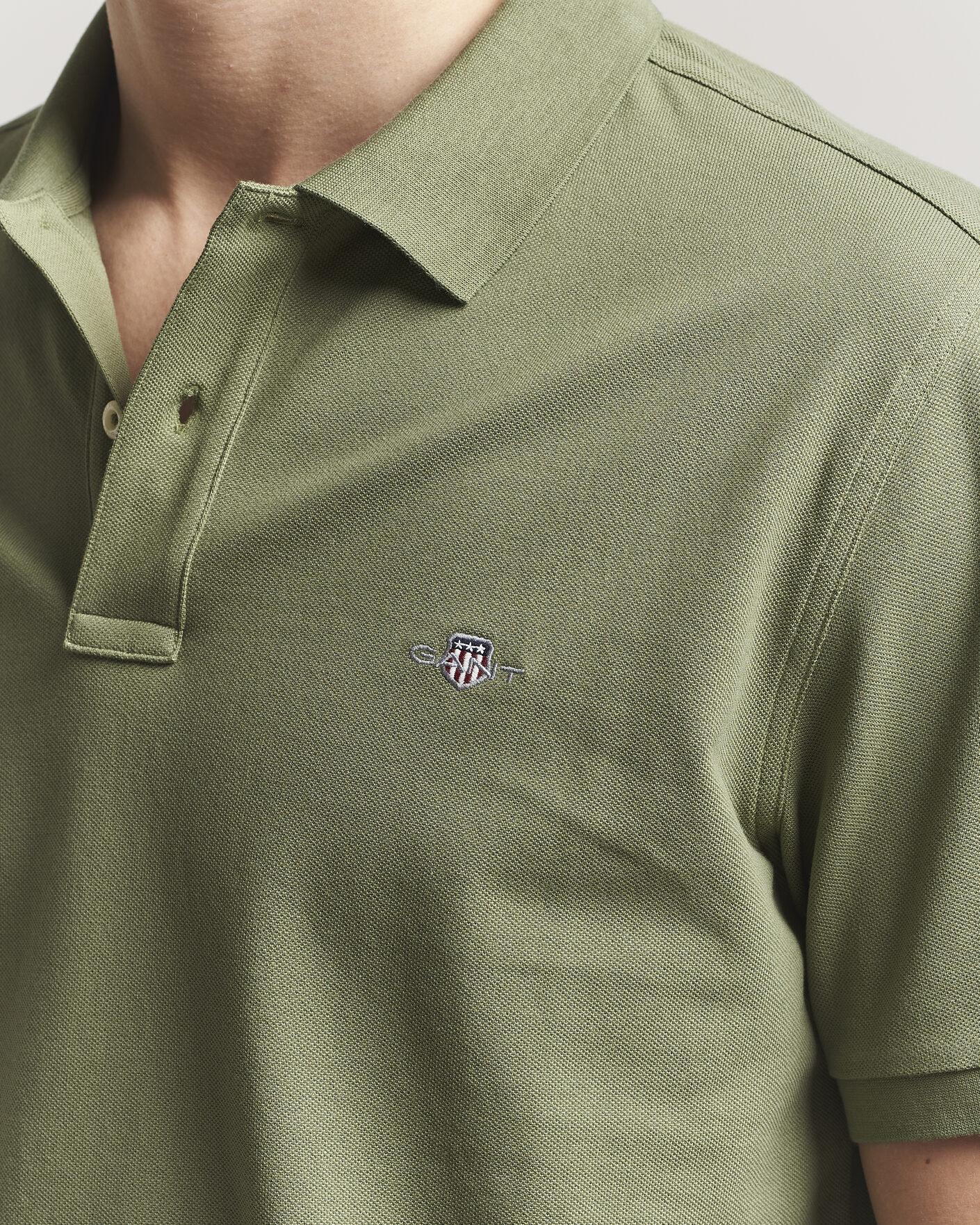 Herre | Polotrøjer | GANT | The Original Polo Dry Herb Green
