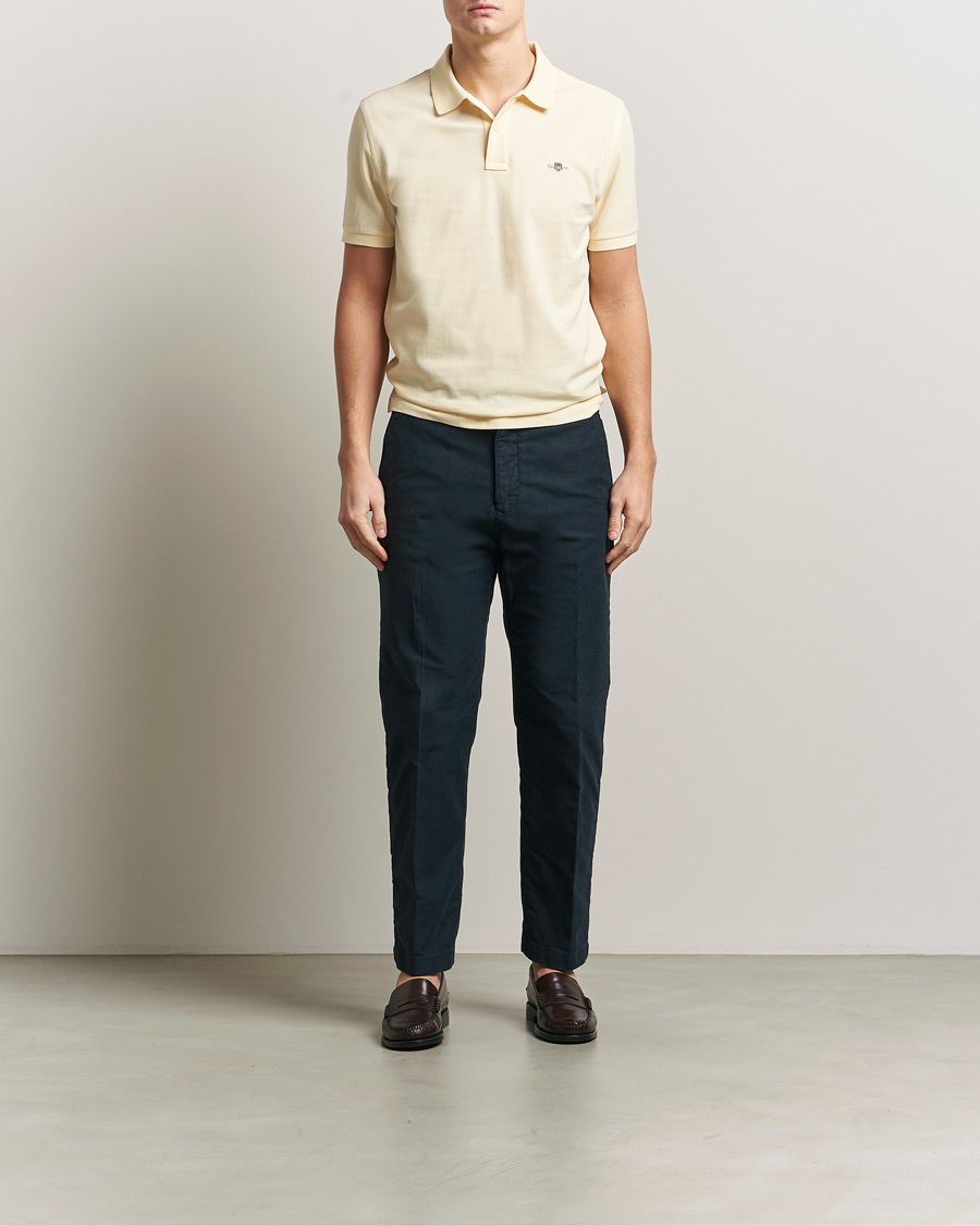 Herre | Polotrøjer | GANT | The Original Polo Vanilla Yellow