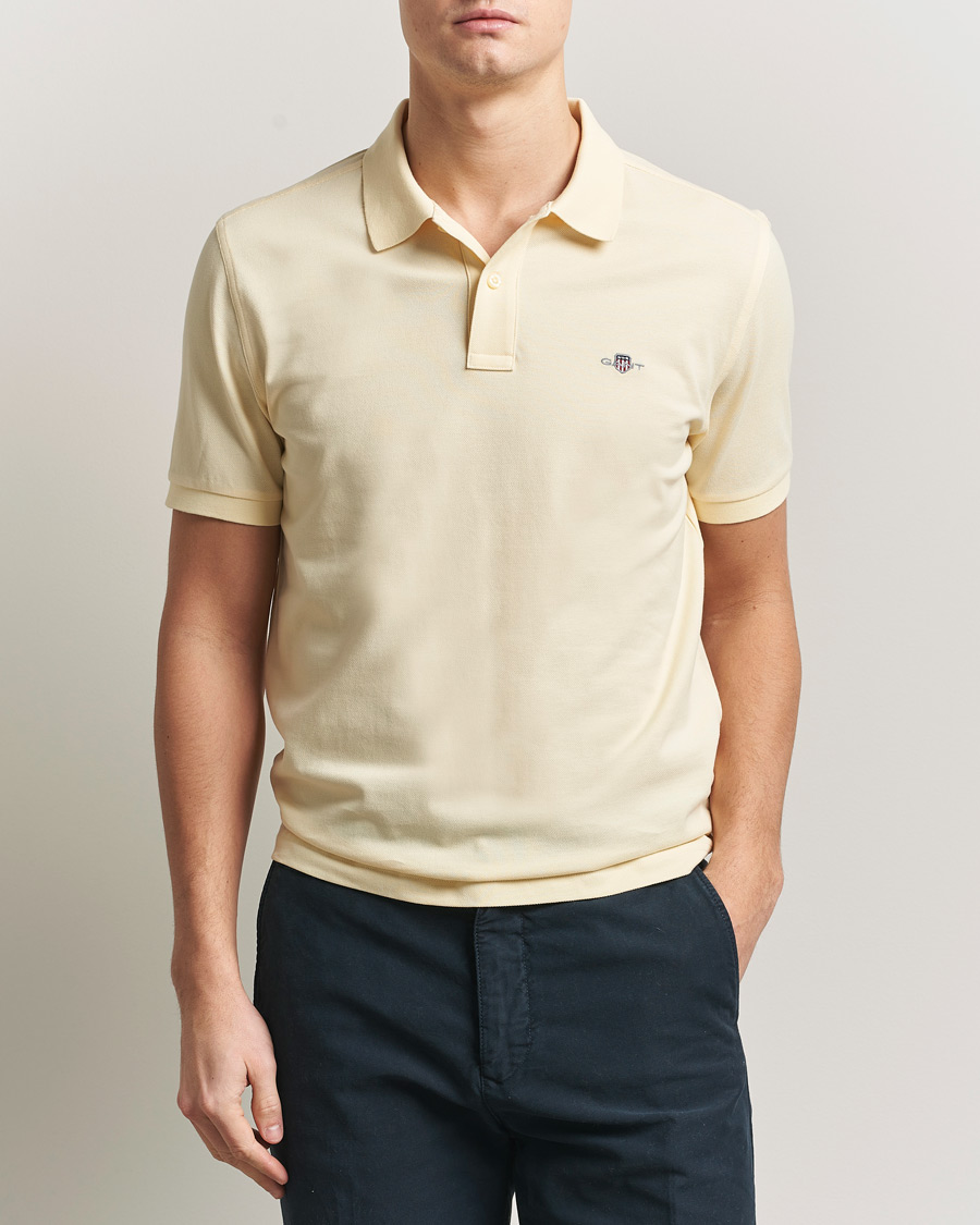 Herre | Polotrøjer | GANT | The Original Polo Vanilla Yellow