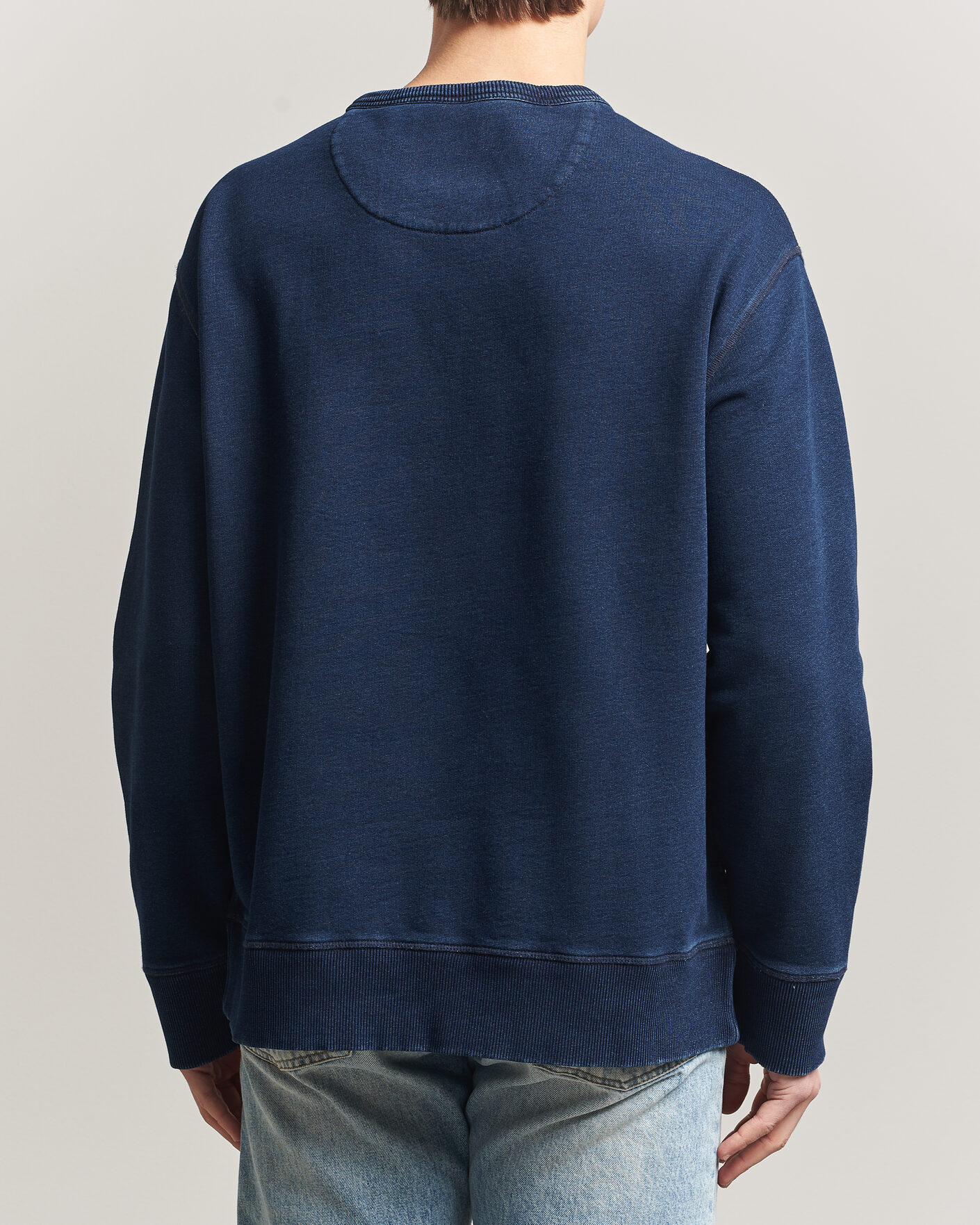 Herre | Trøjer | GANT | Indigo Graphic Sweatshirt Dark Blue