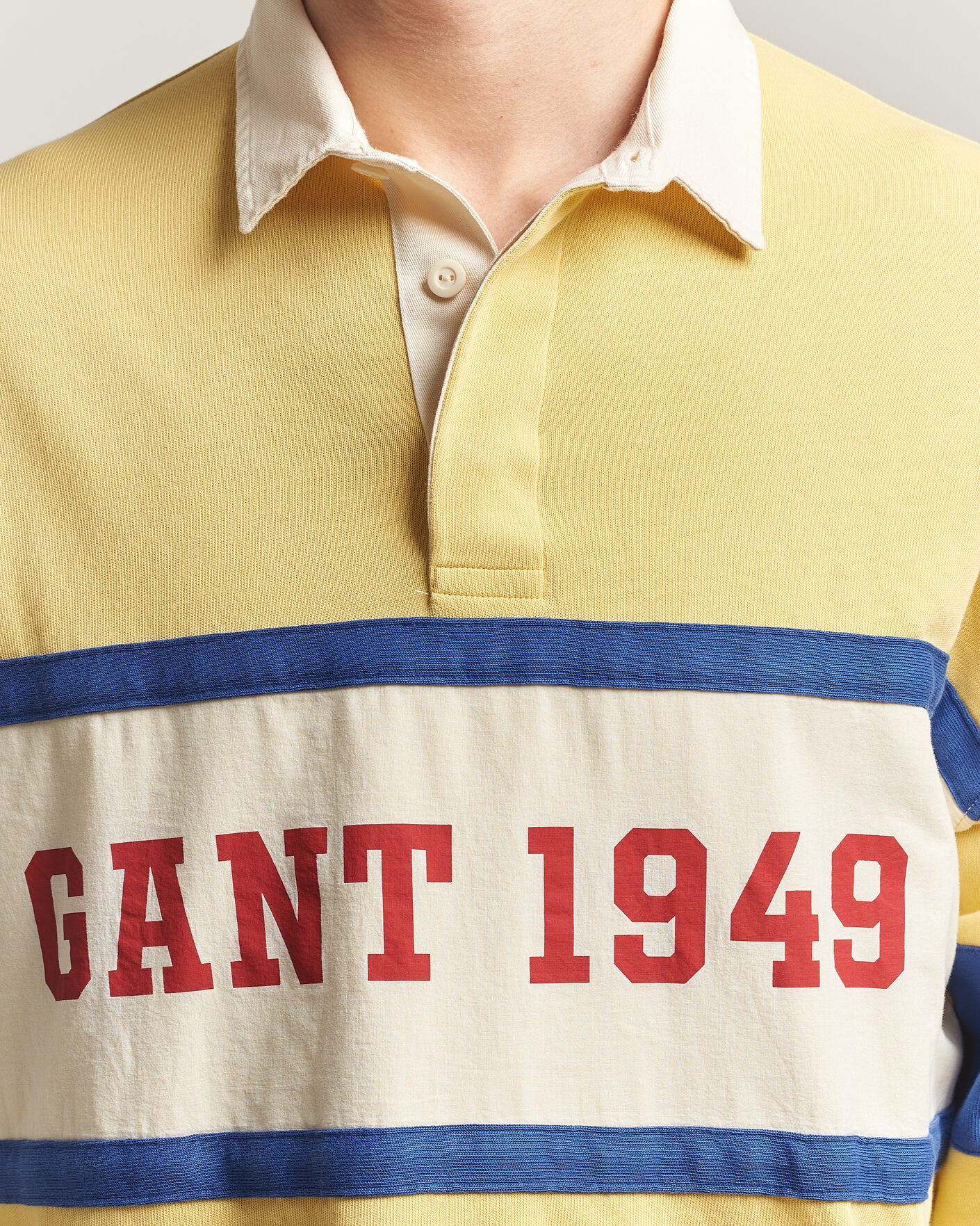 Herre | Trøjer | Gant | Heavy Rugger Light Mustard Yellow