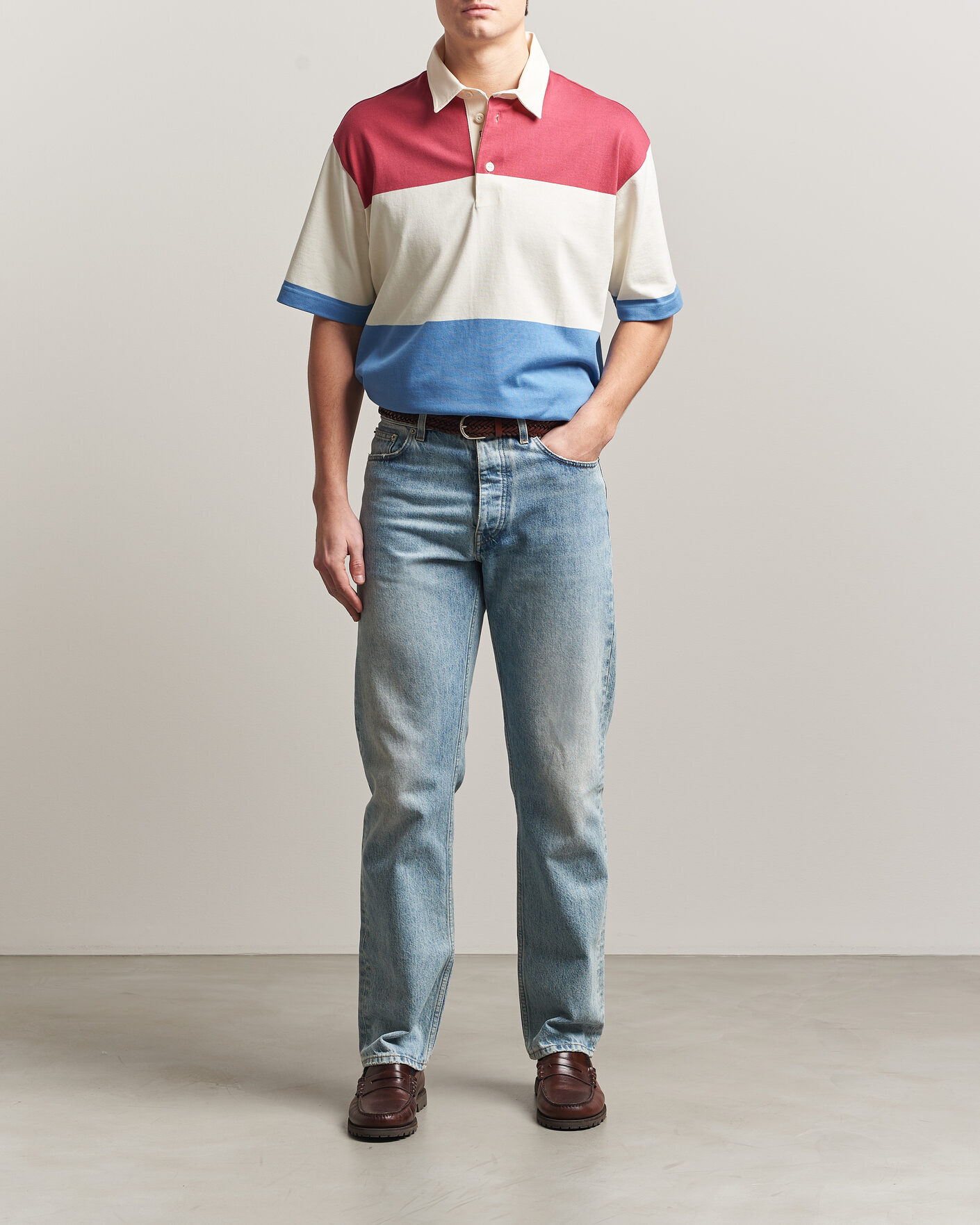 Herre | Polotrøjer | GANT | Striped Short Sleeve Rugger Multi