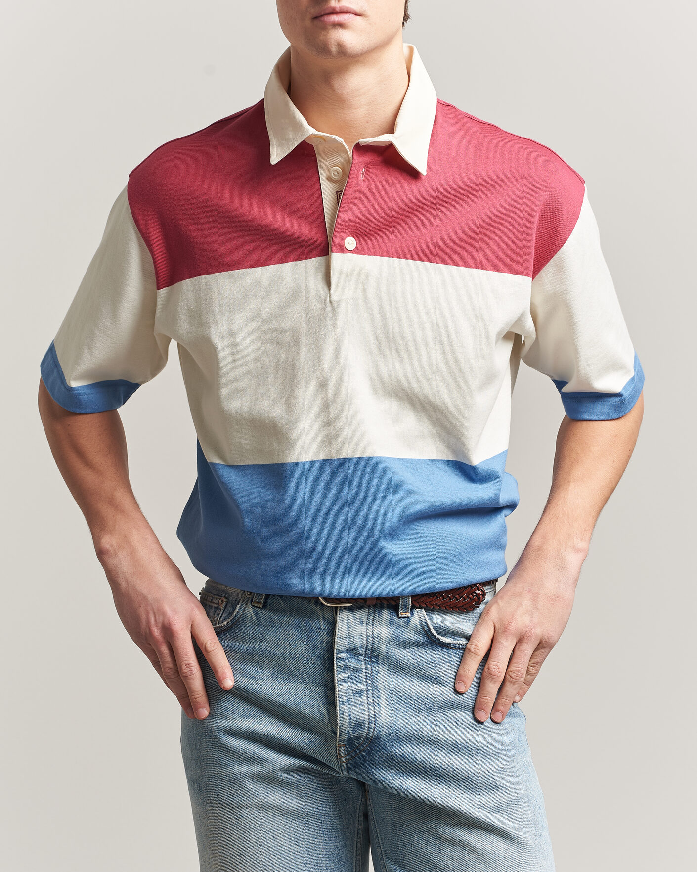 Herre | Polotrøjer | GANT | Striped Short Sleeve Rugger Multi