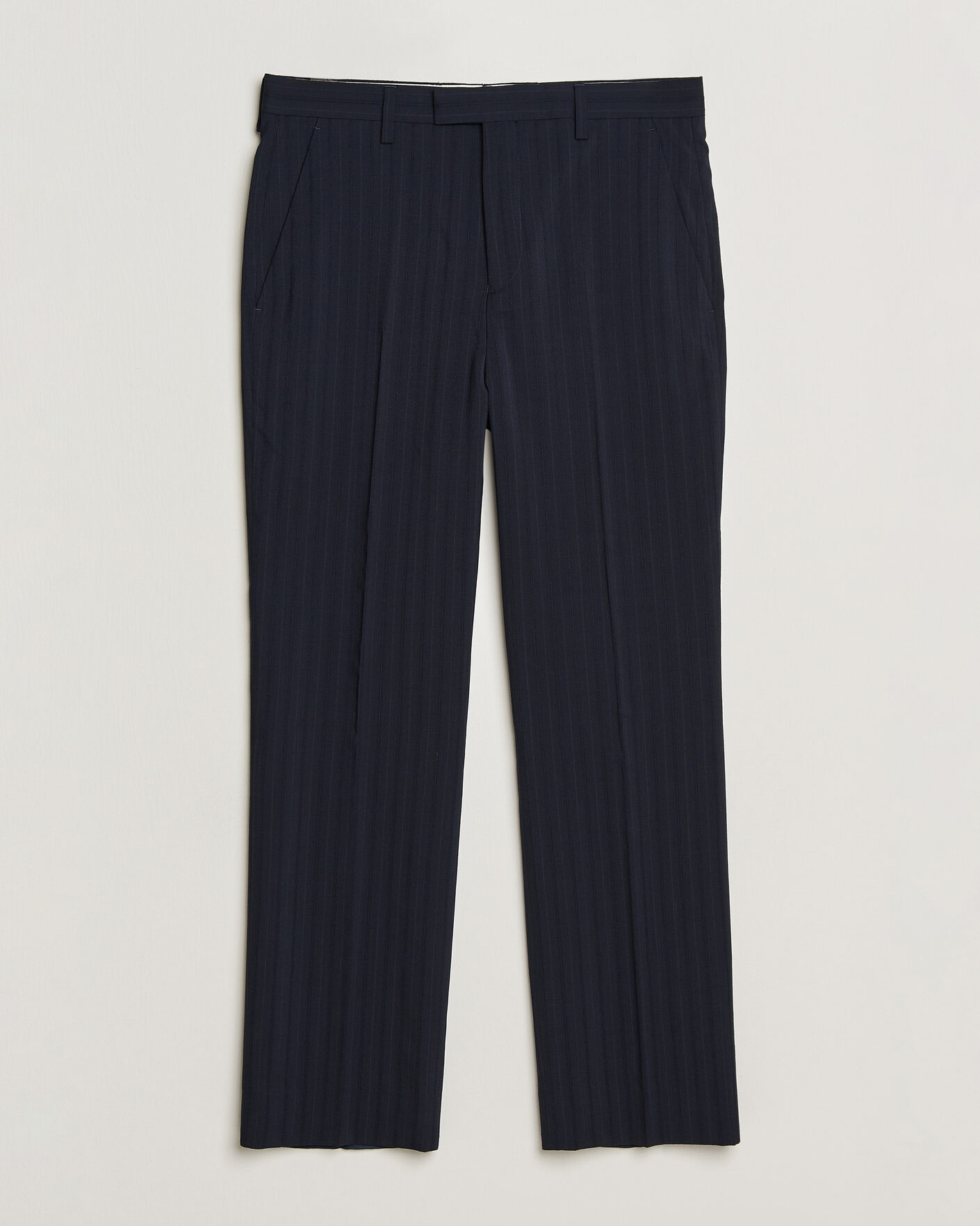 Herre | Bukser | Gant | Tonal Pinstriped Suit Pants Evening Blue