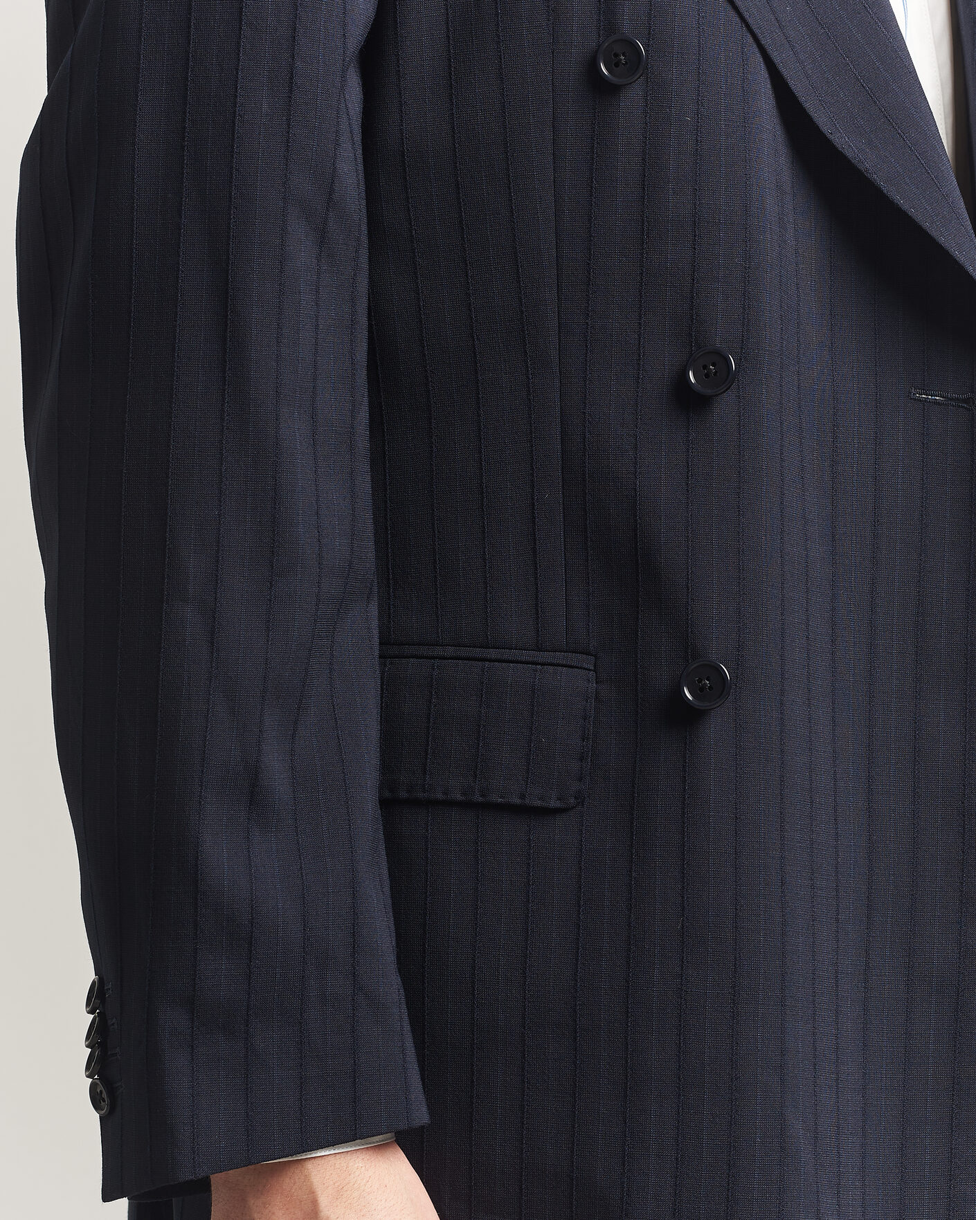 Herre | Blazere & jakker | Gant | Tonal Pinstriped Suit Blazer Evening Blue